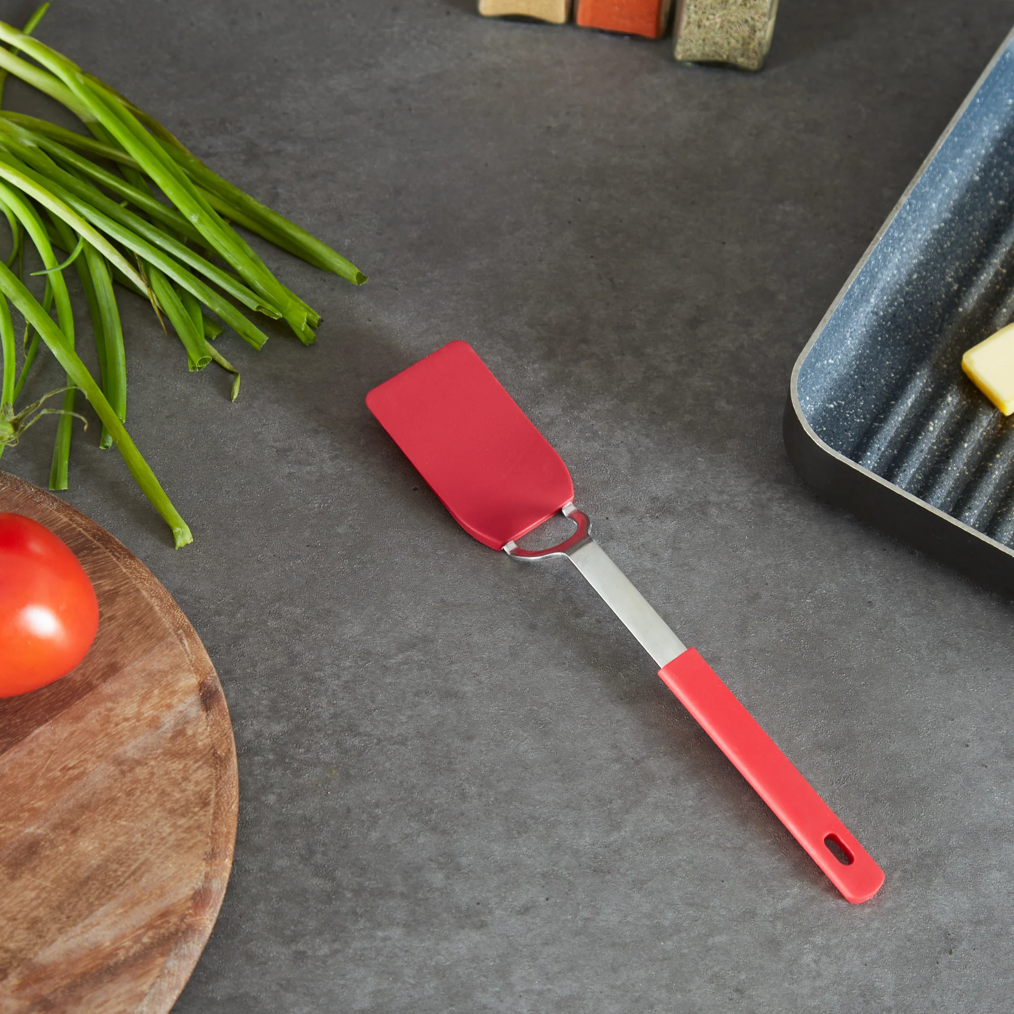 Flexible Nylon Spatula - Small - Red