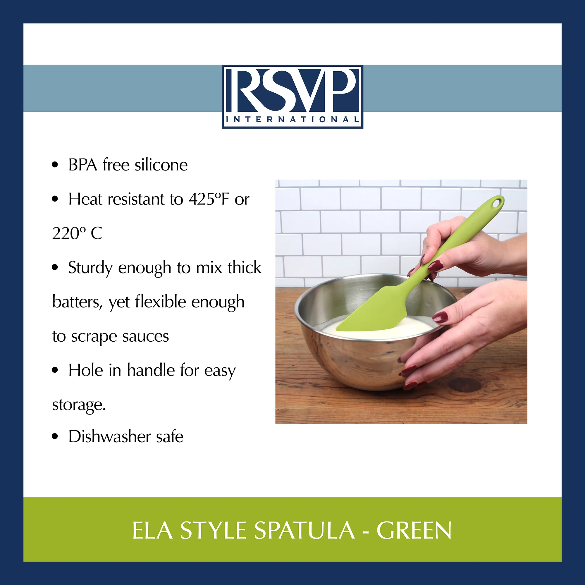 Ela Style Spatula - Green