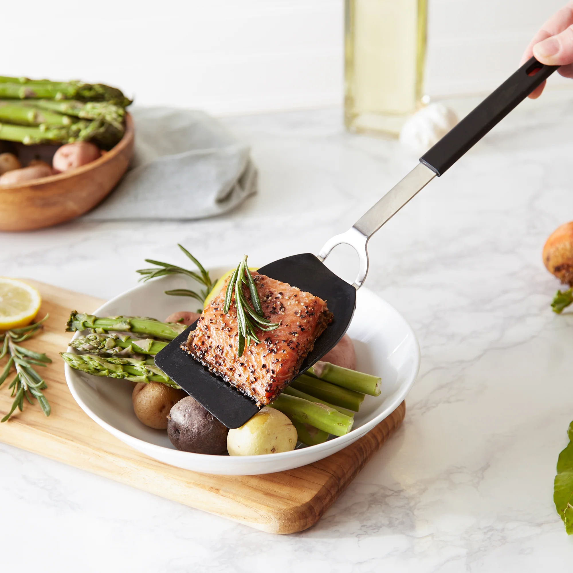 Flexible Nylon Spatula - Med - Black