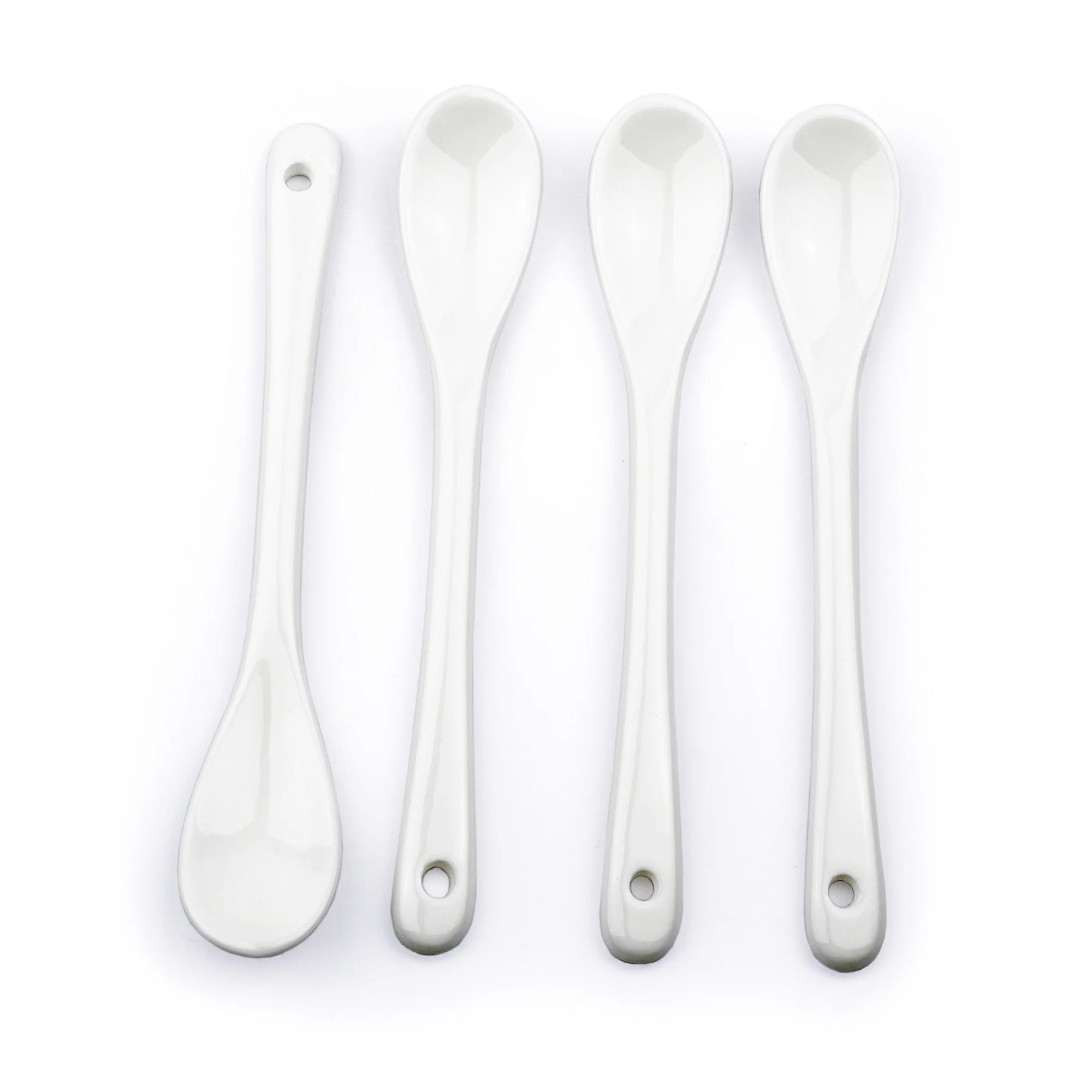 Porcelain Egg Spoon Set Of 4