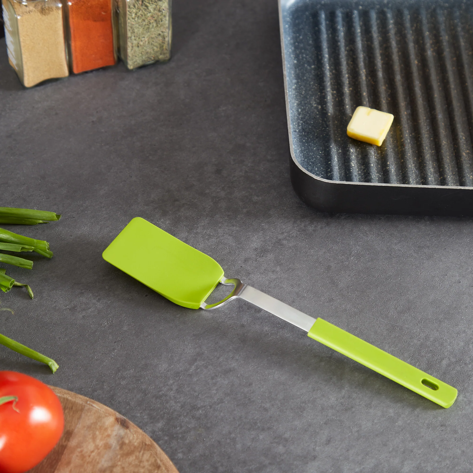 Flexible Nylon Spatula - Small - Green