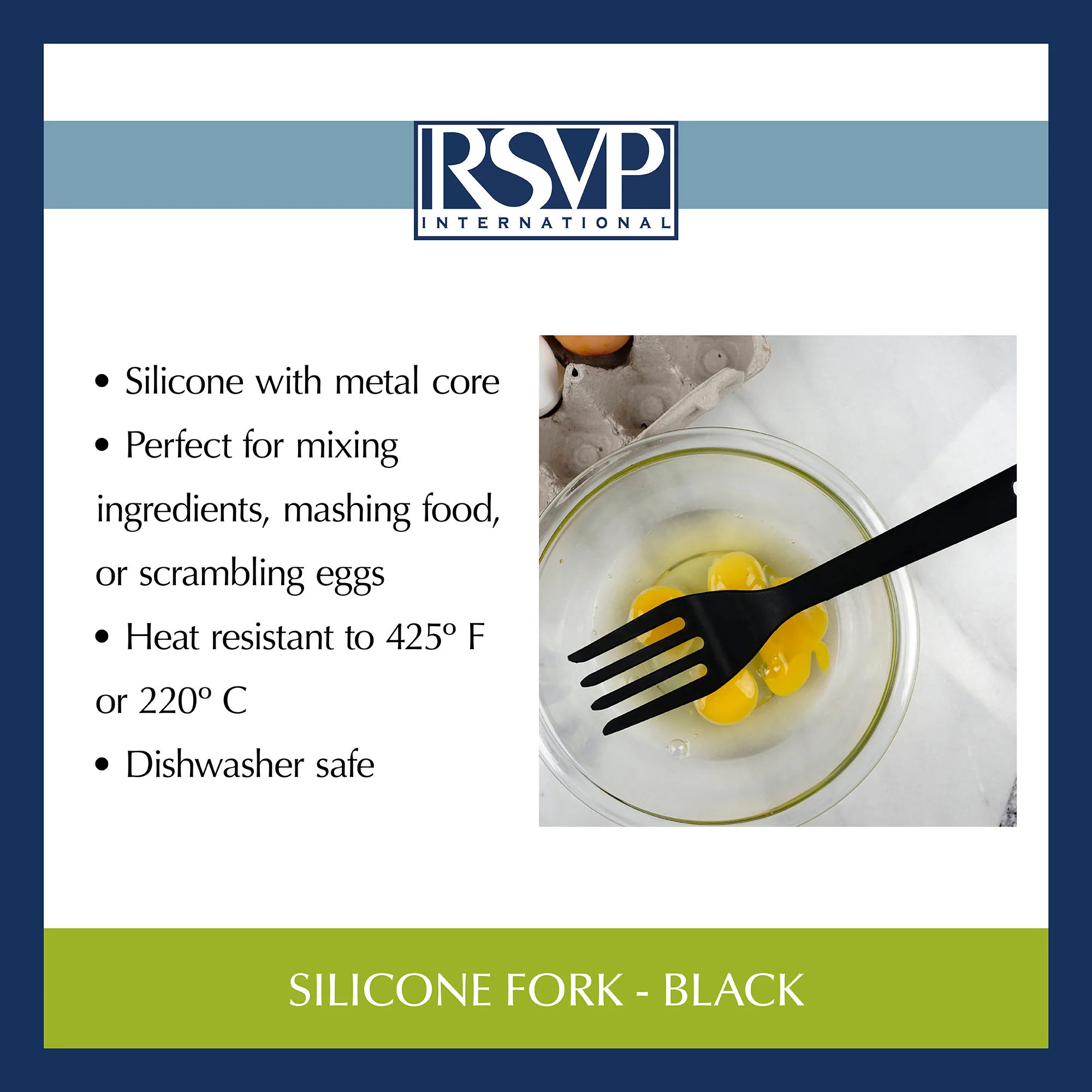 Ela's Silicone Fork - Black