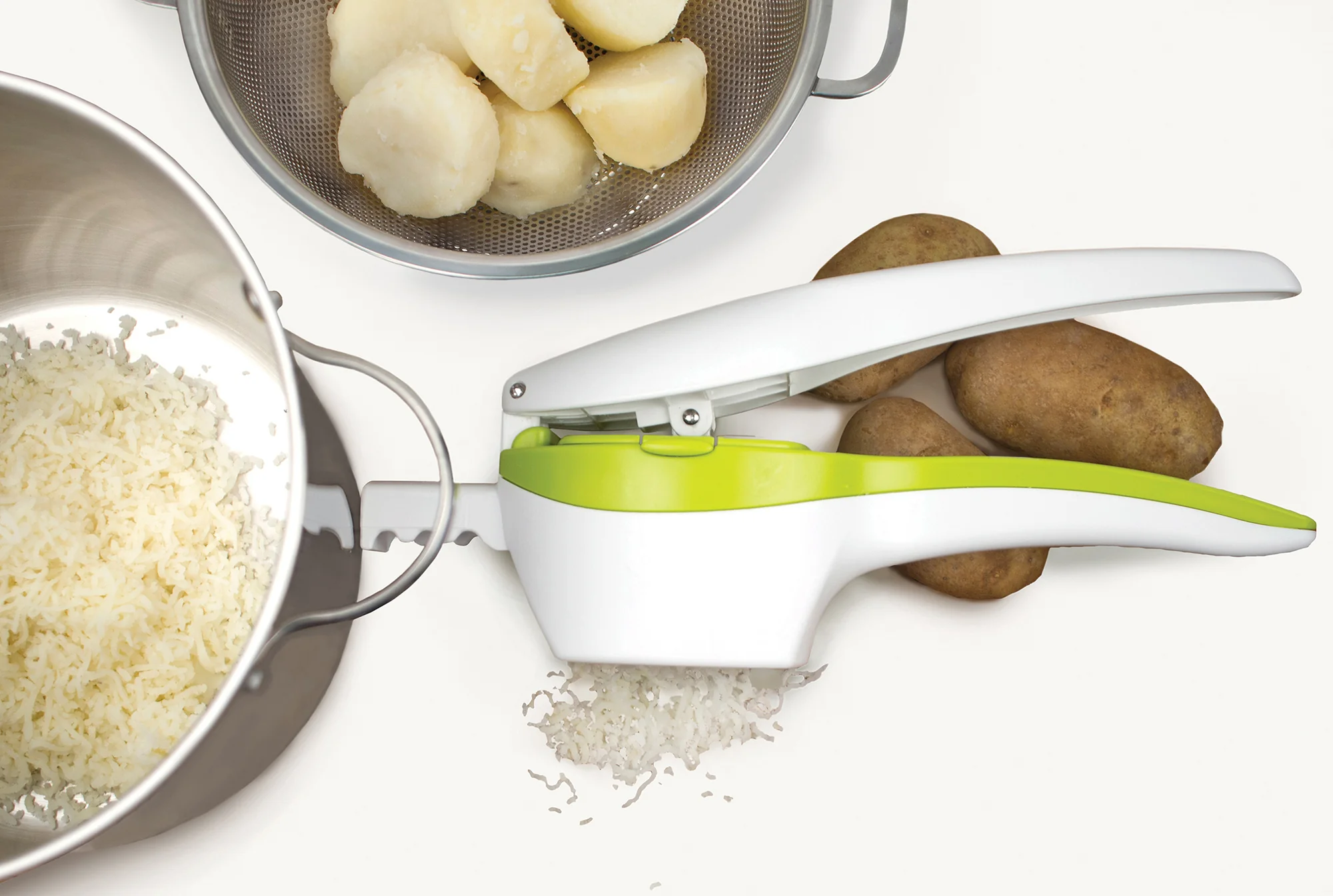 Potato Ricer - White & Green
