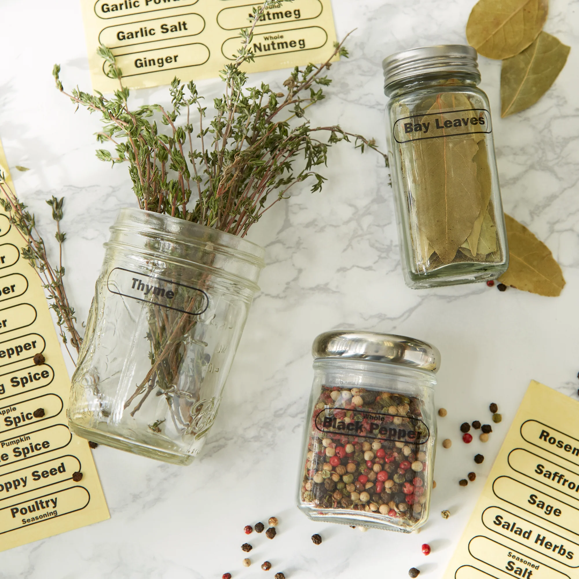 Clear Spice Labels