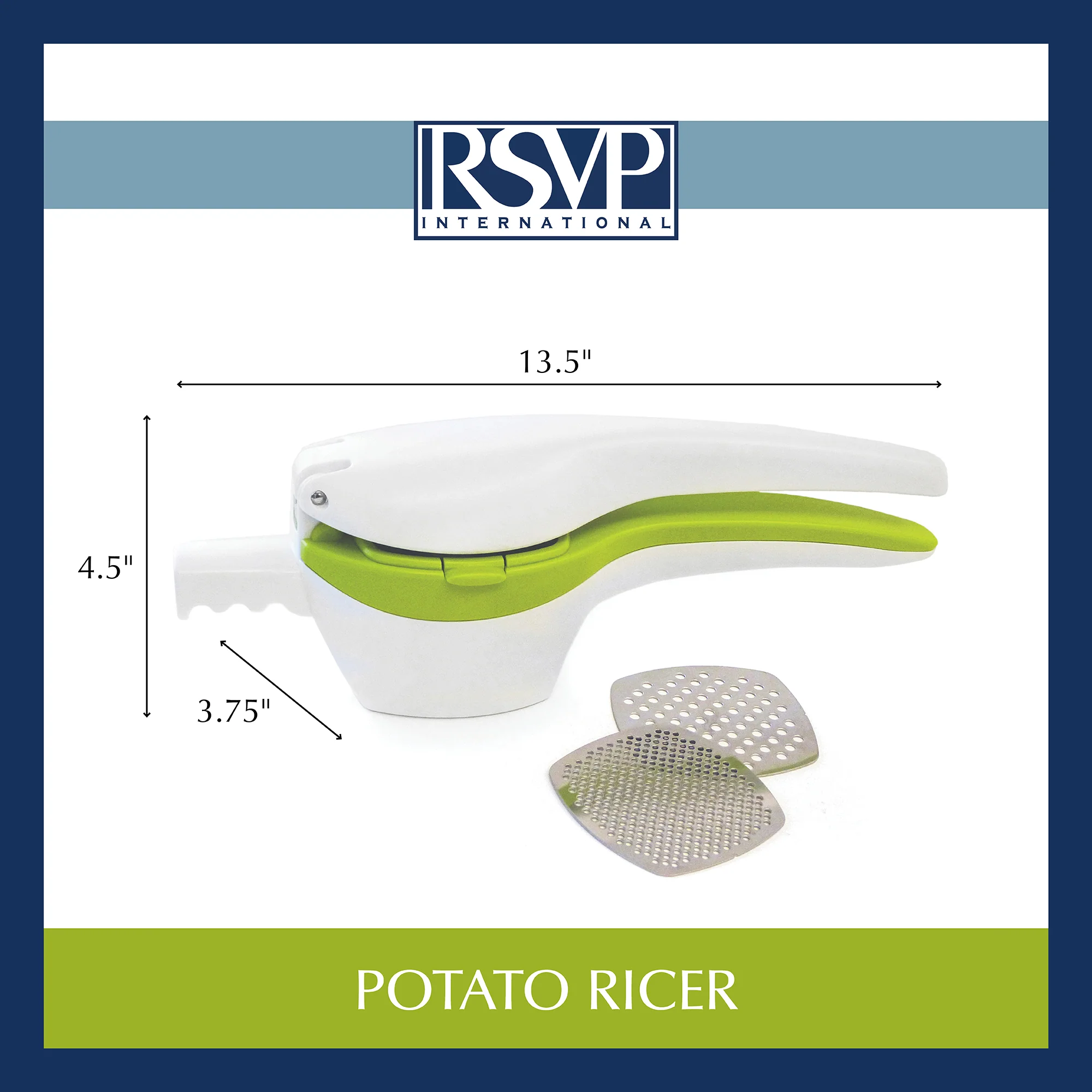 Potato Ricer - White & Green