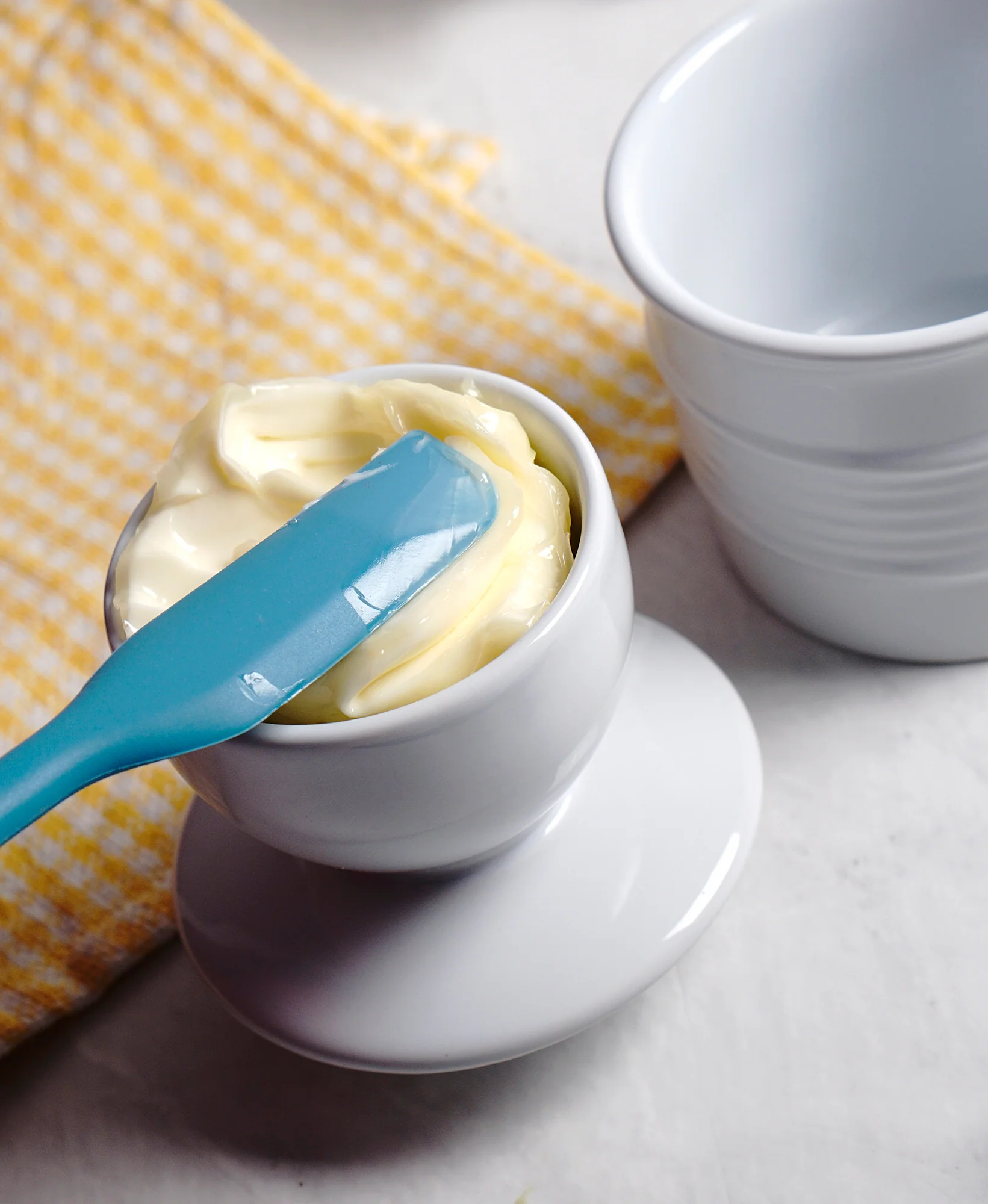 Stoneware Butter Pot - White