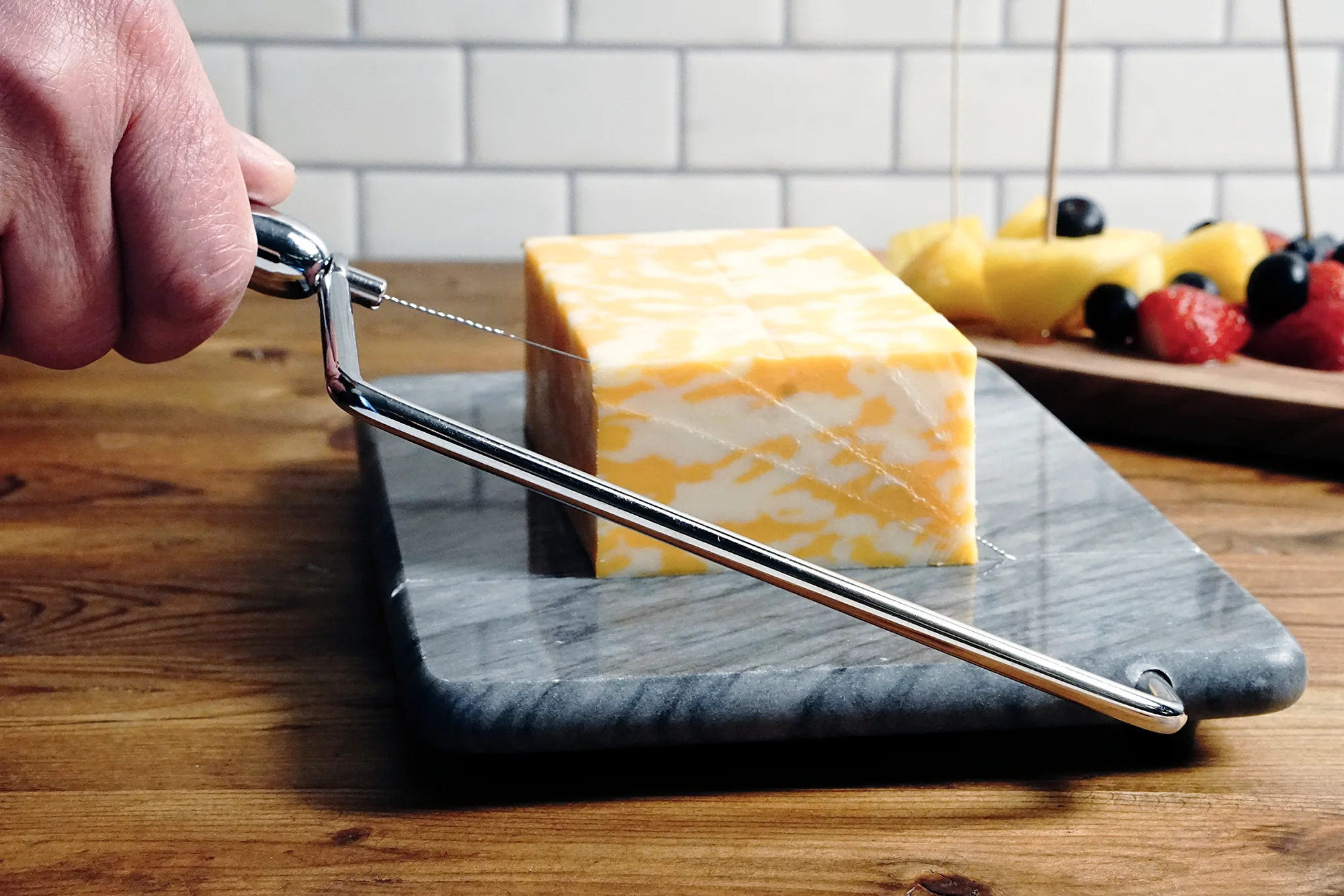 Grey Marble Cheese Slicer