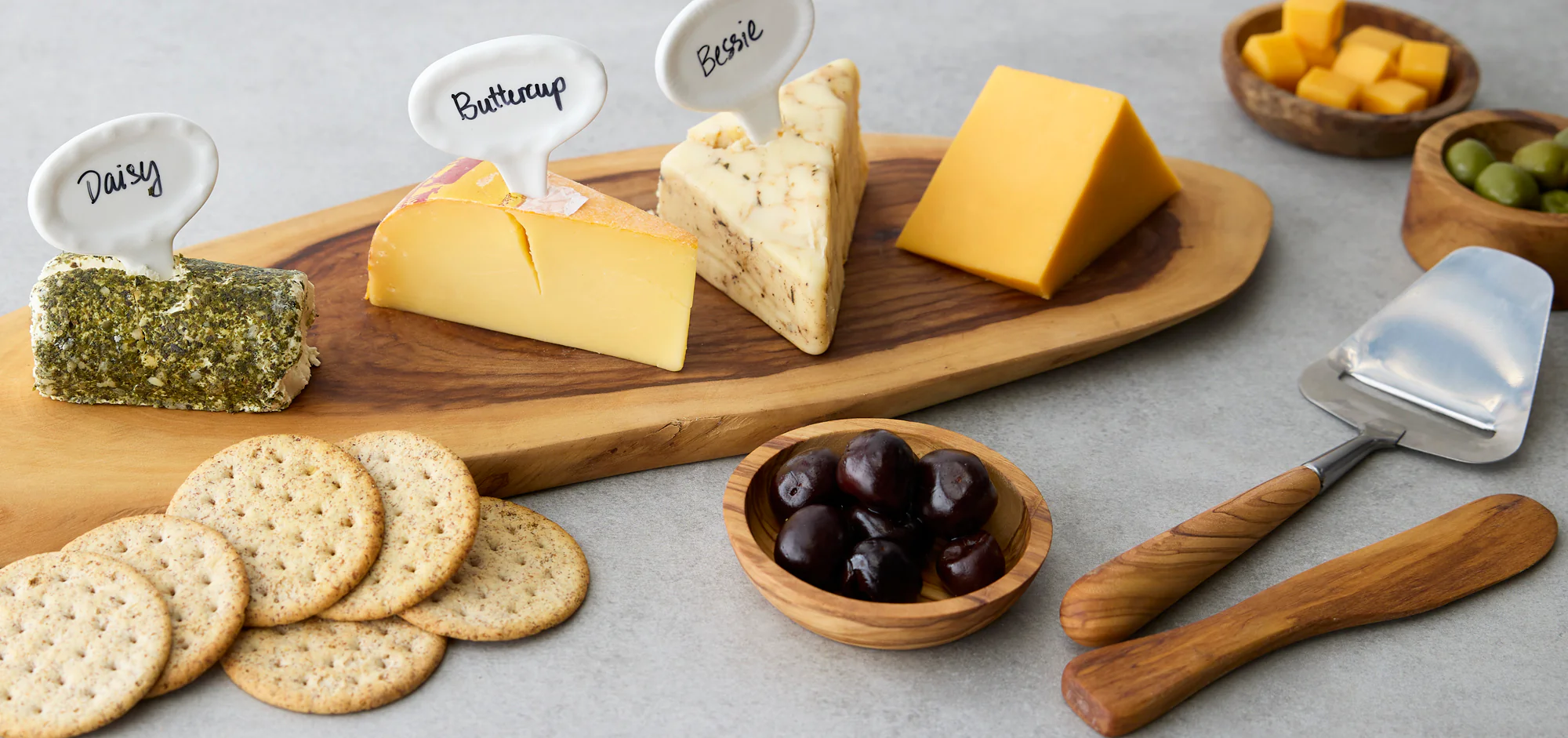 Oval Cheese Marker Set Of 6