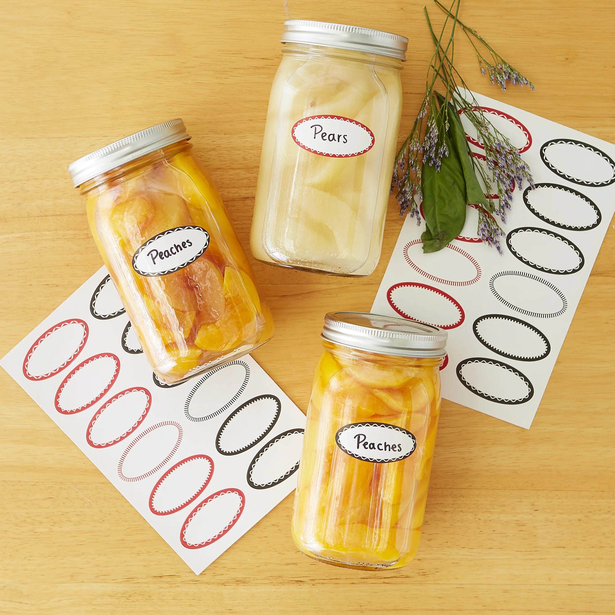 Canning Labels - Small Oval