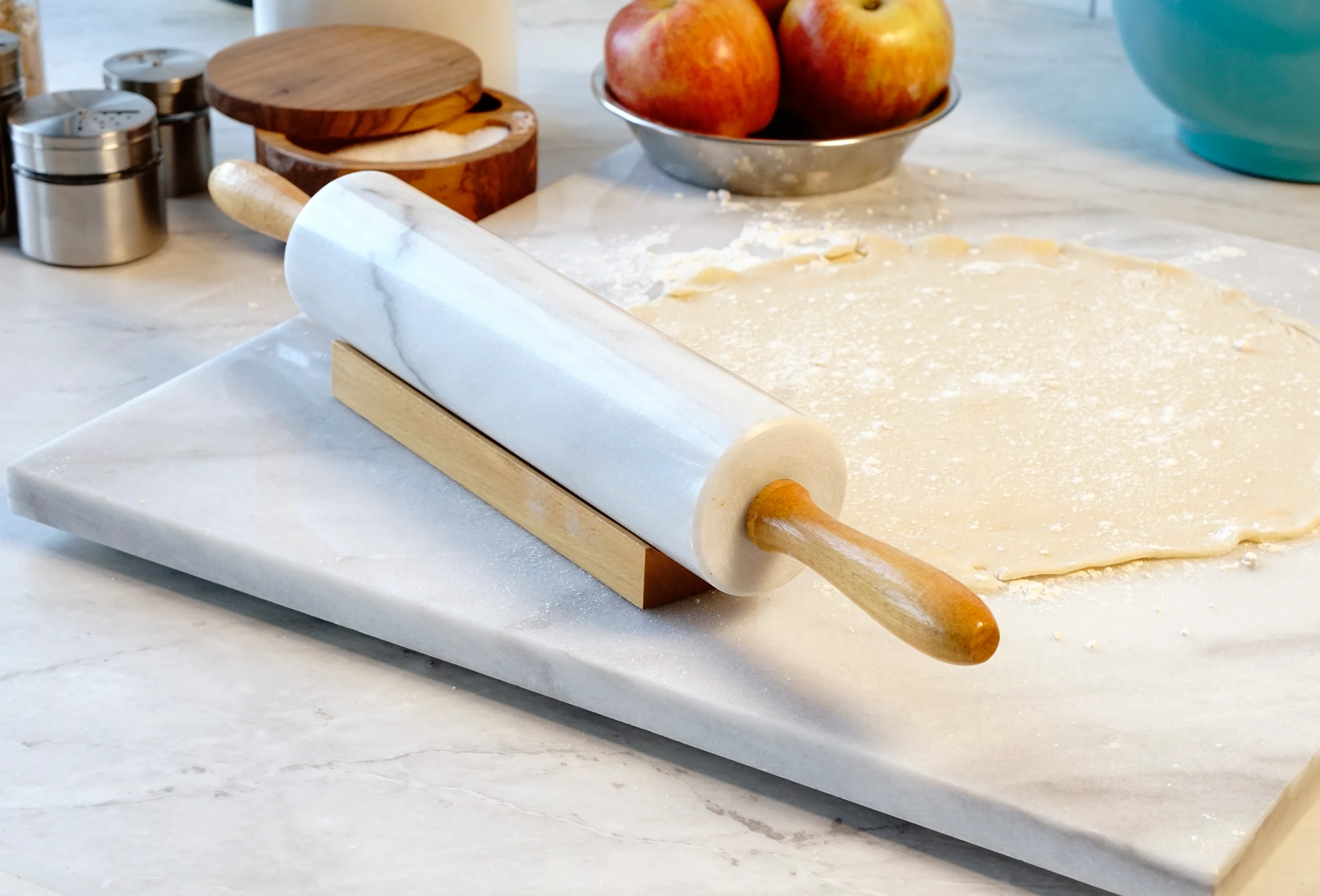 White Marble Rolling Pin
