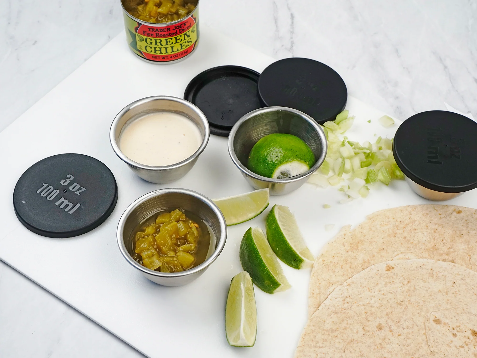 Endurance® Condiment Cups With Lids Set Of 4