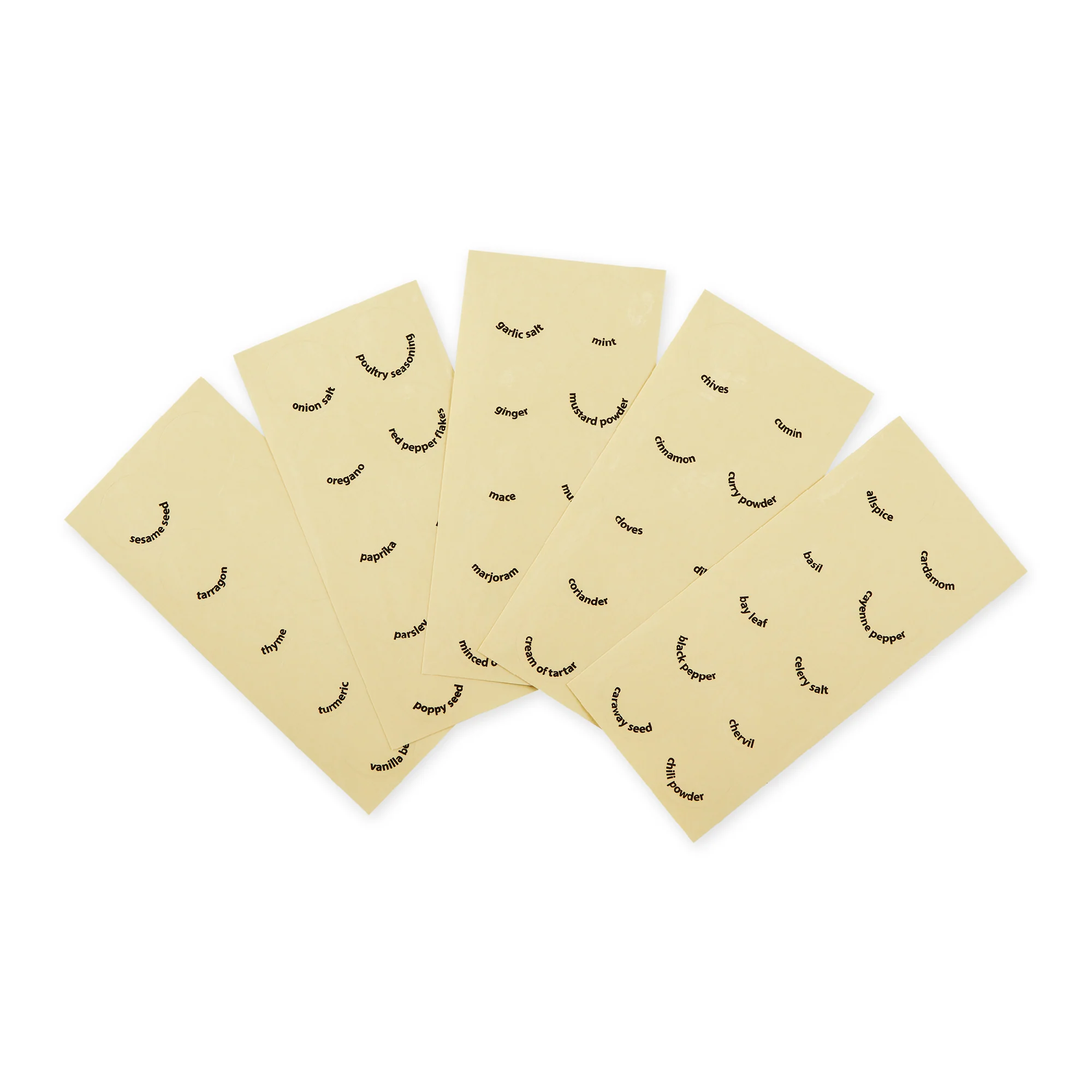 Round Spice Labels