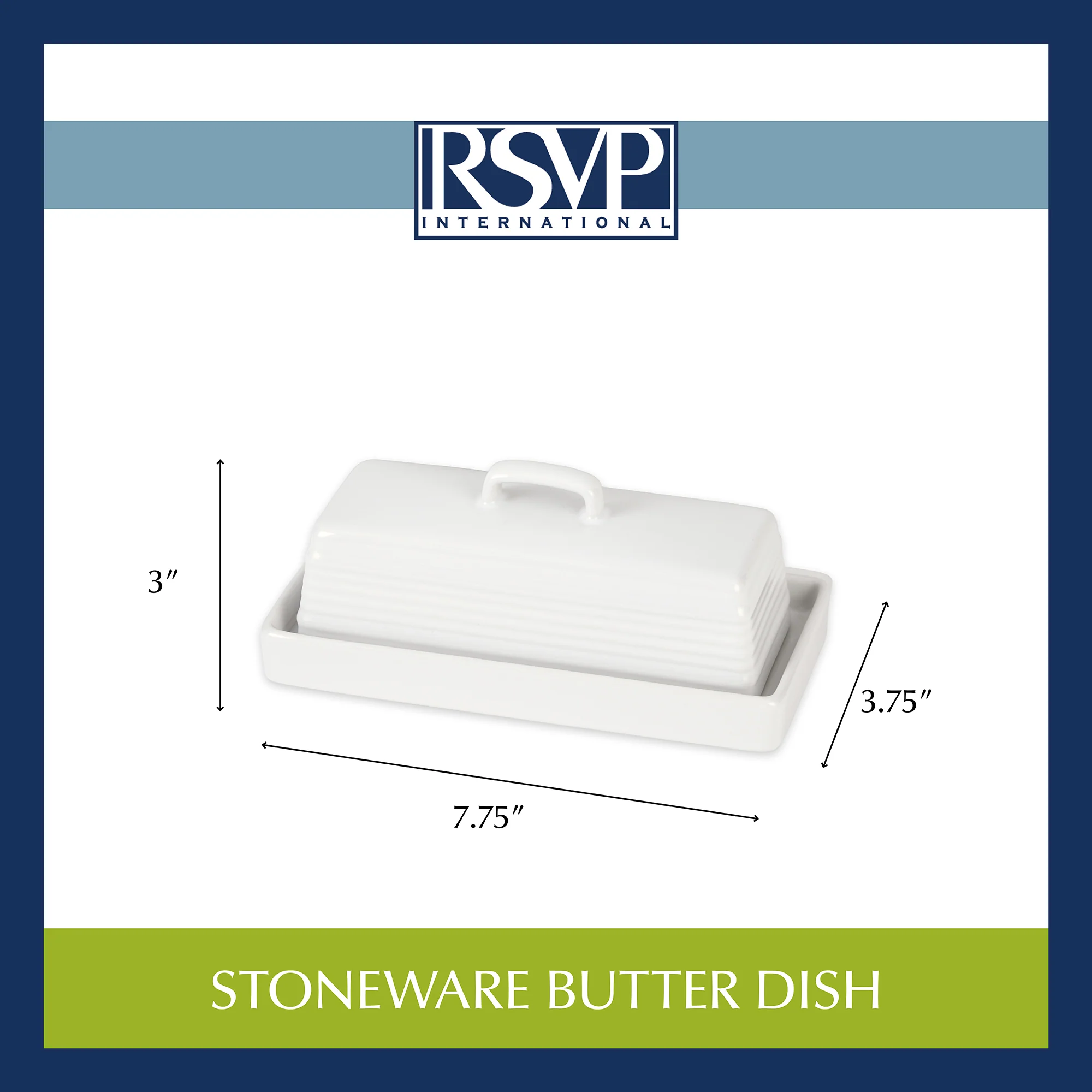 Stoneware Butter Dish