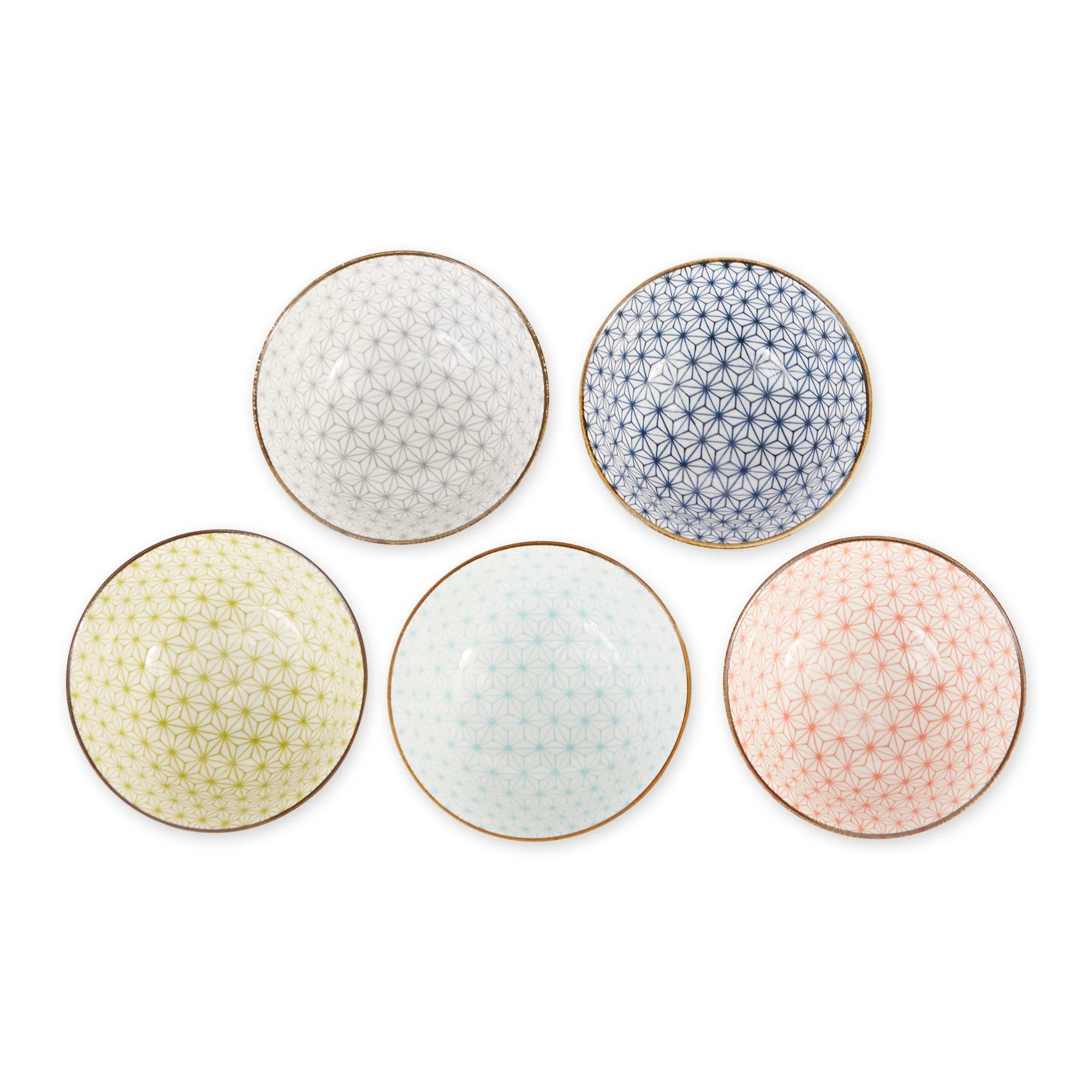 Japanese Bowls Colored Geometric 6