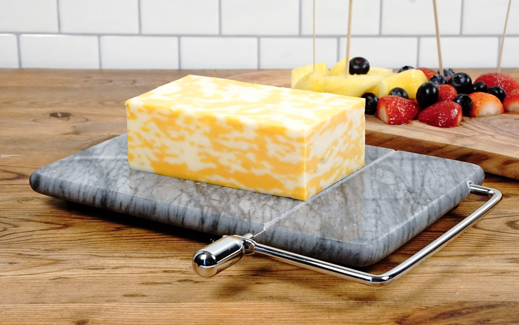 Grey Marble Cheese Slicer