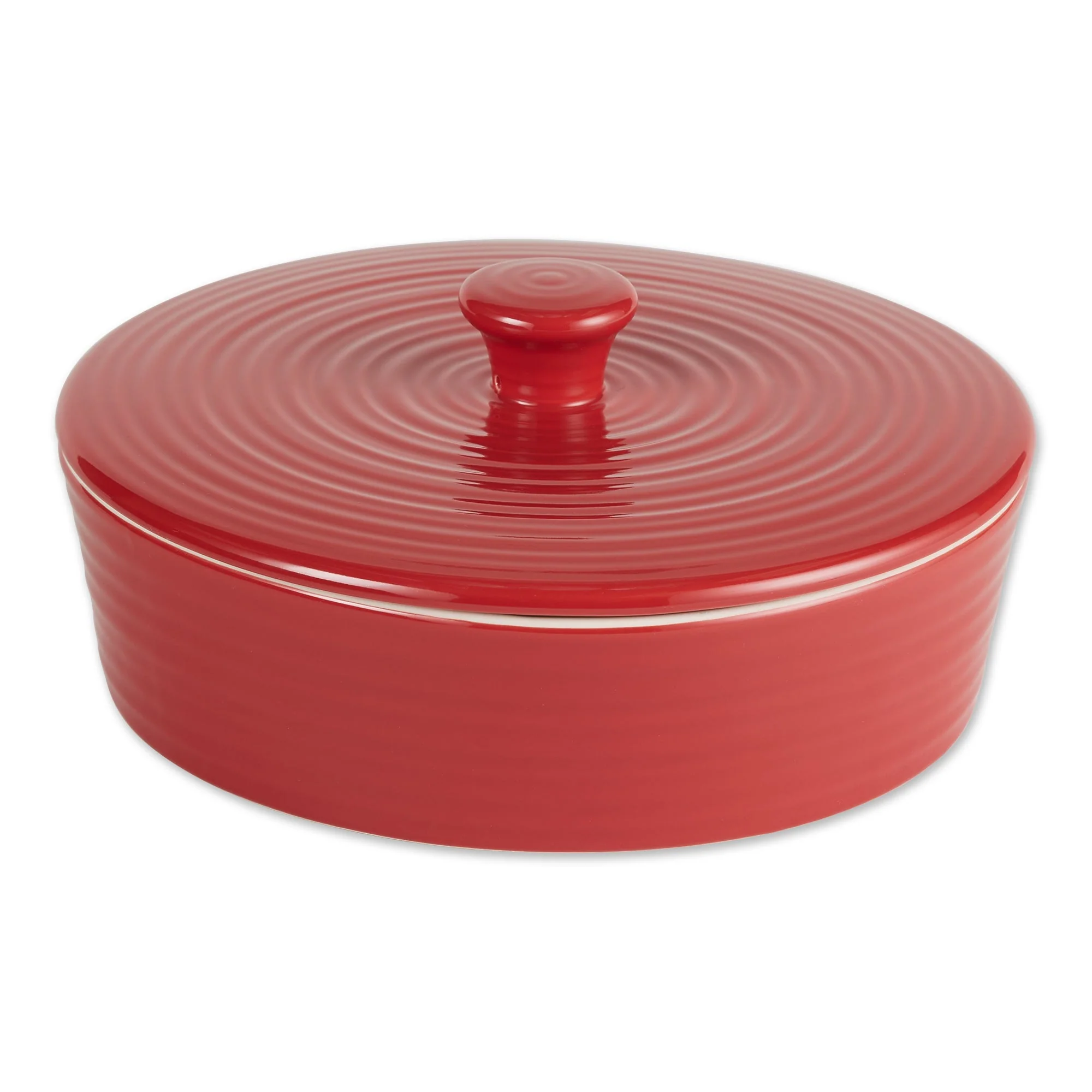 Tortilla Warmer - 8In - Stoneware - Red