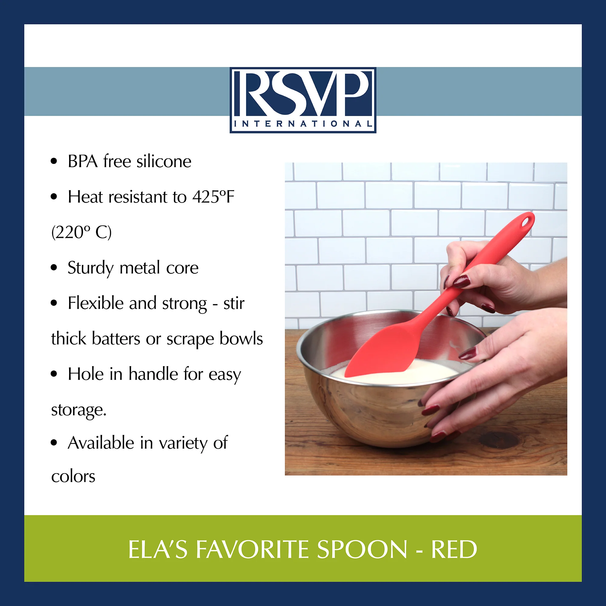 Ela's Favorite Spoon - Red