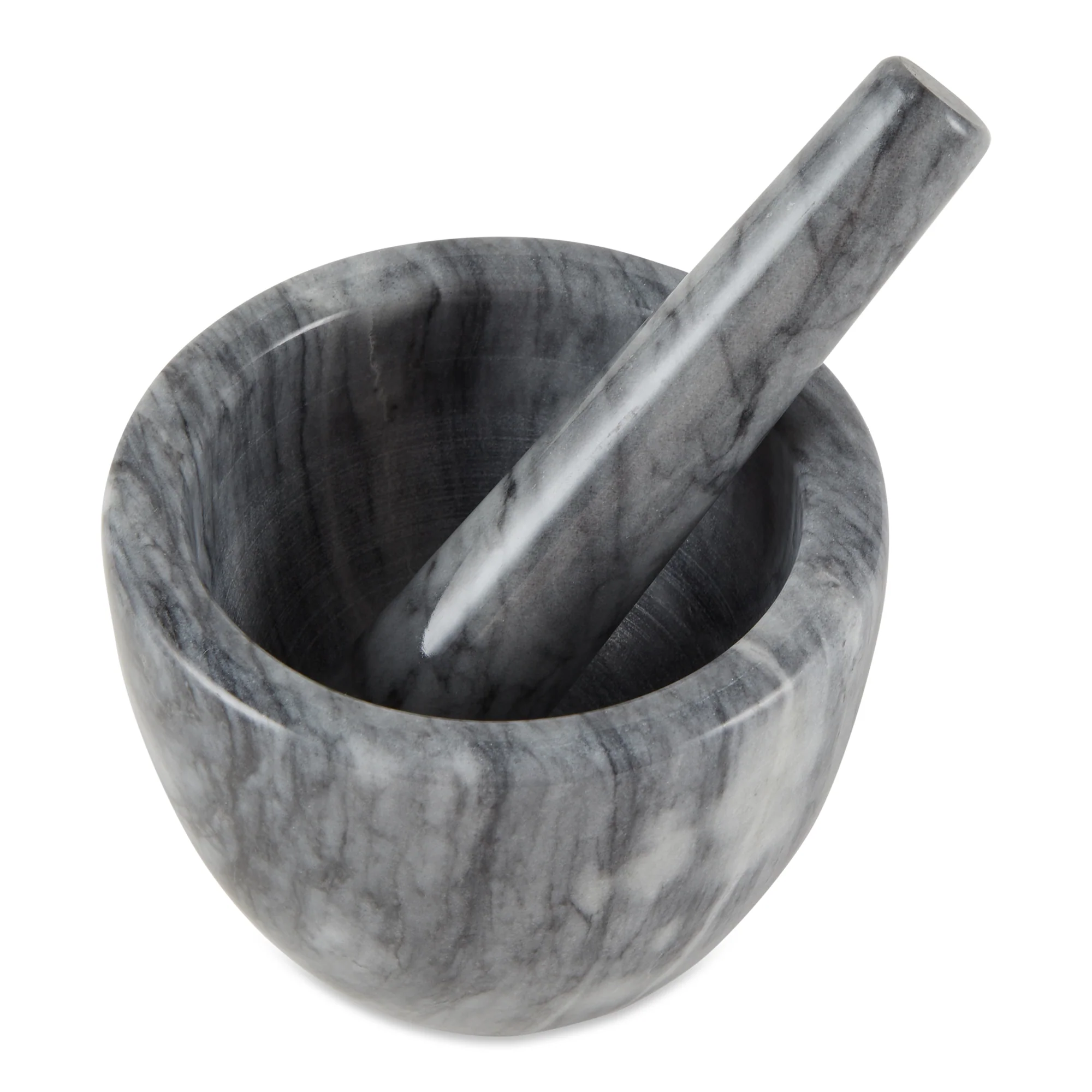 Marble Mortar & Pestle - Grey