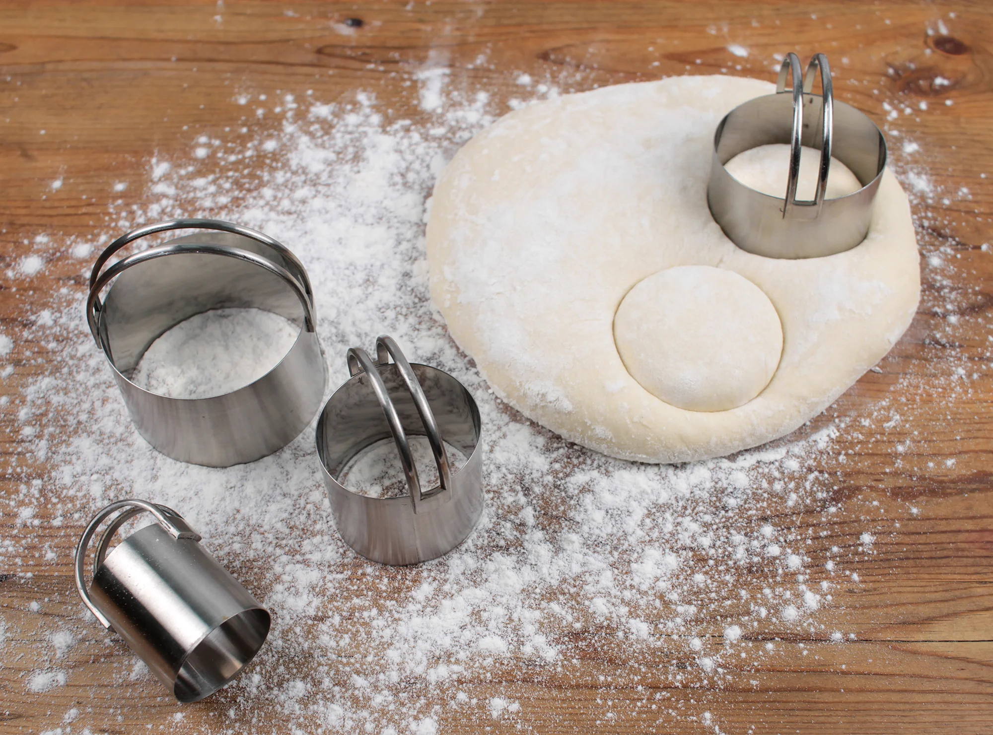 Round Biscuit Cutters - Set Of 4