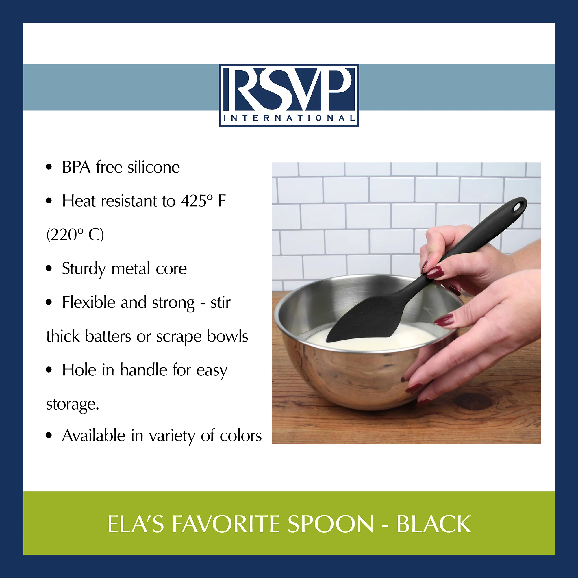 Ela's Favorite Spoon - Black