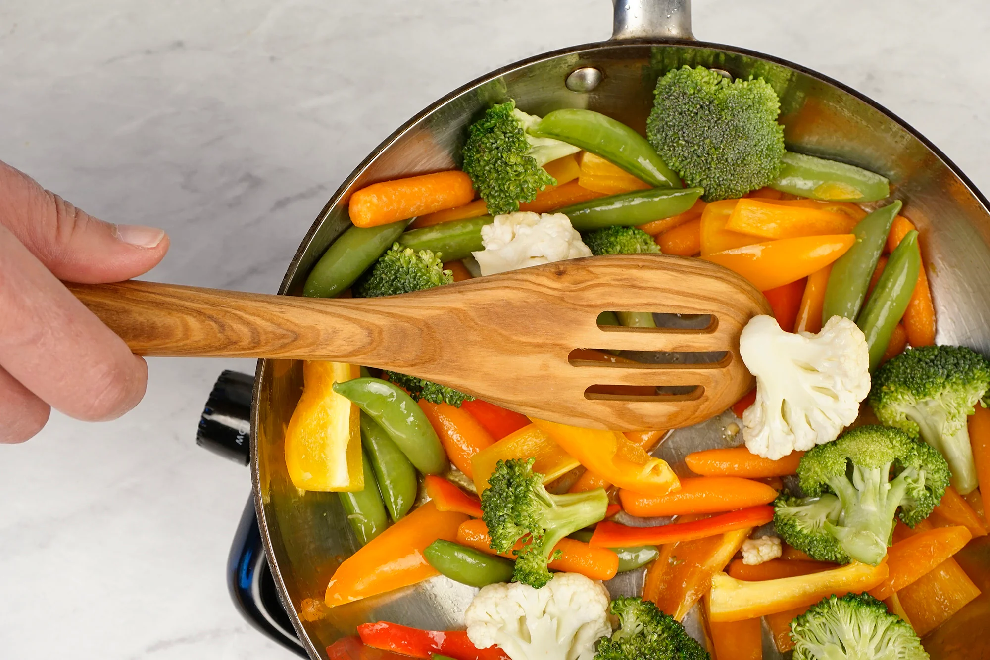 Olive Wood Slotted Spoon