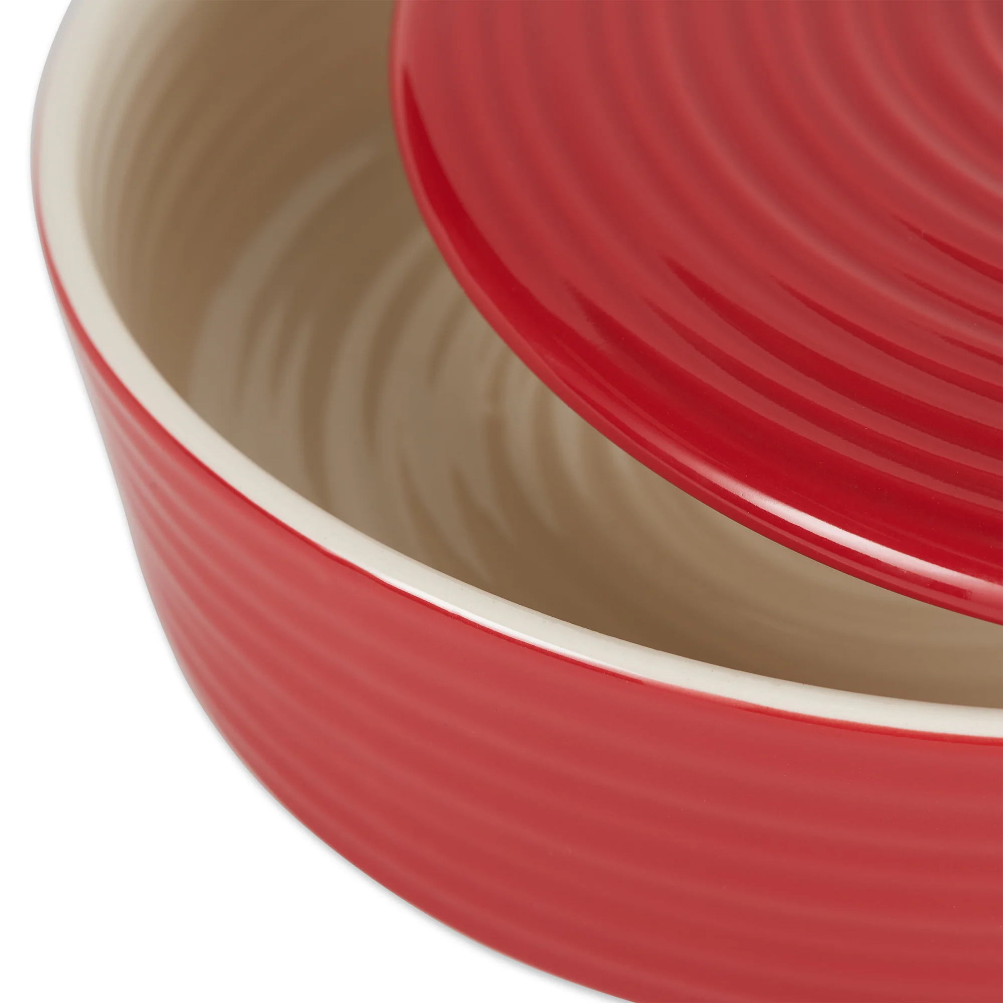 Tortilla Warmer - 8In - Stoneware - Red