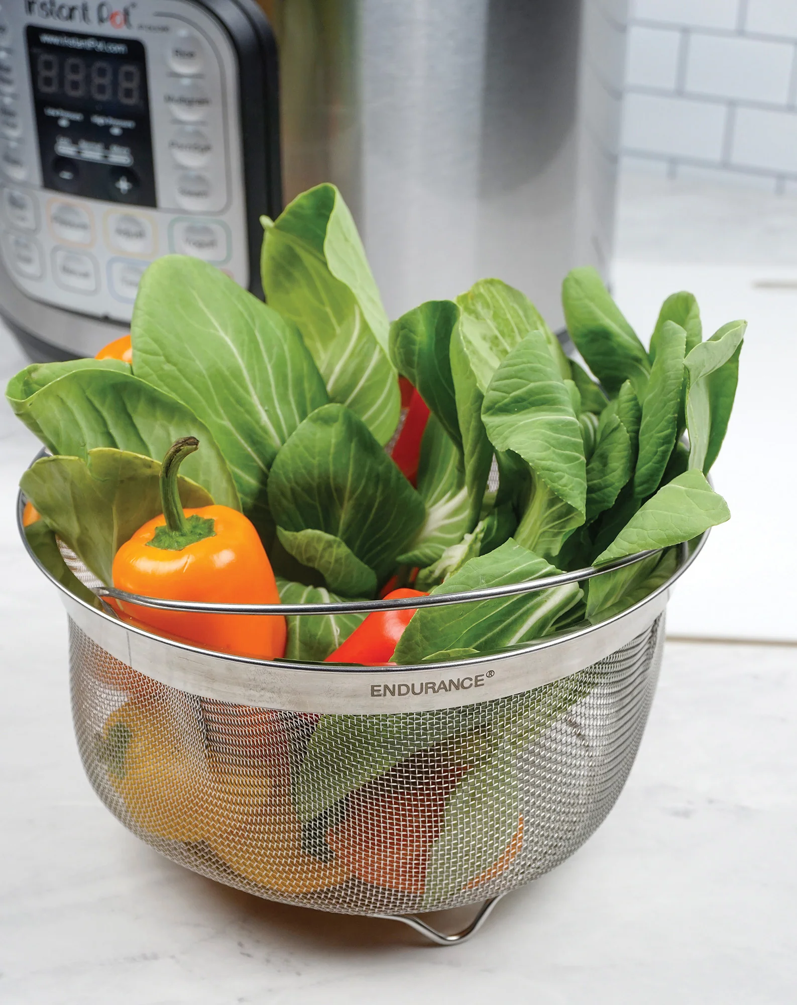 Endurance® Mesh Basket with Folding Handles - 3Qt