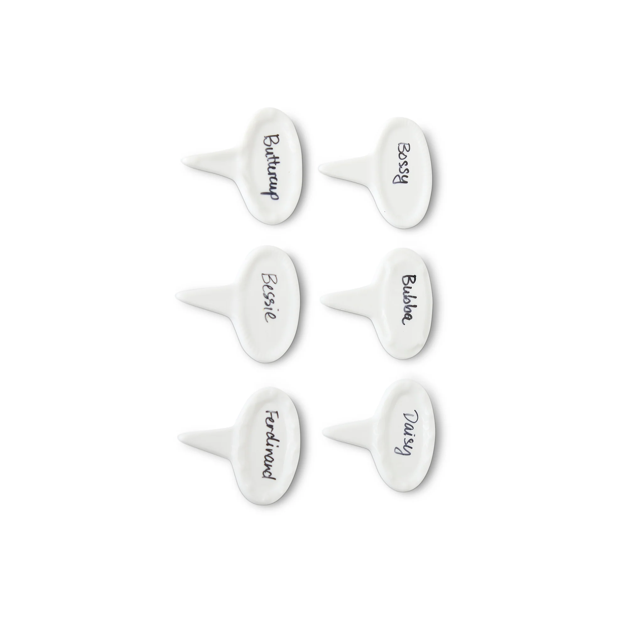 Oval Cheese Marker Set Of 6