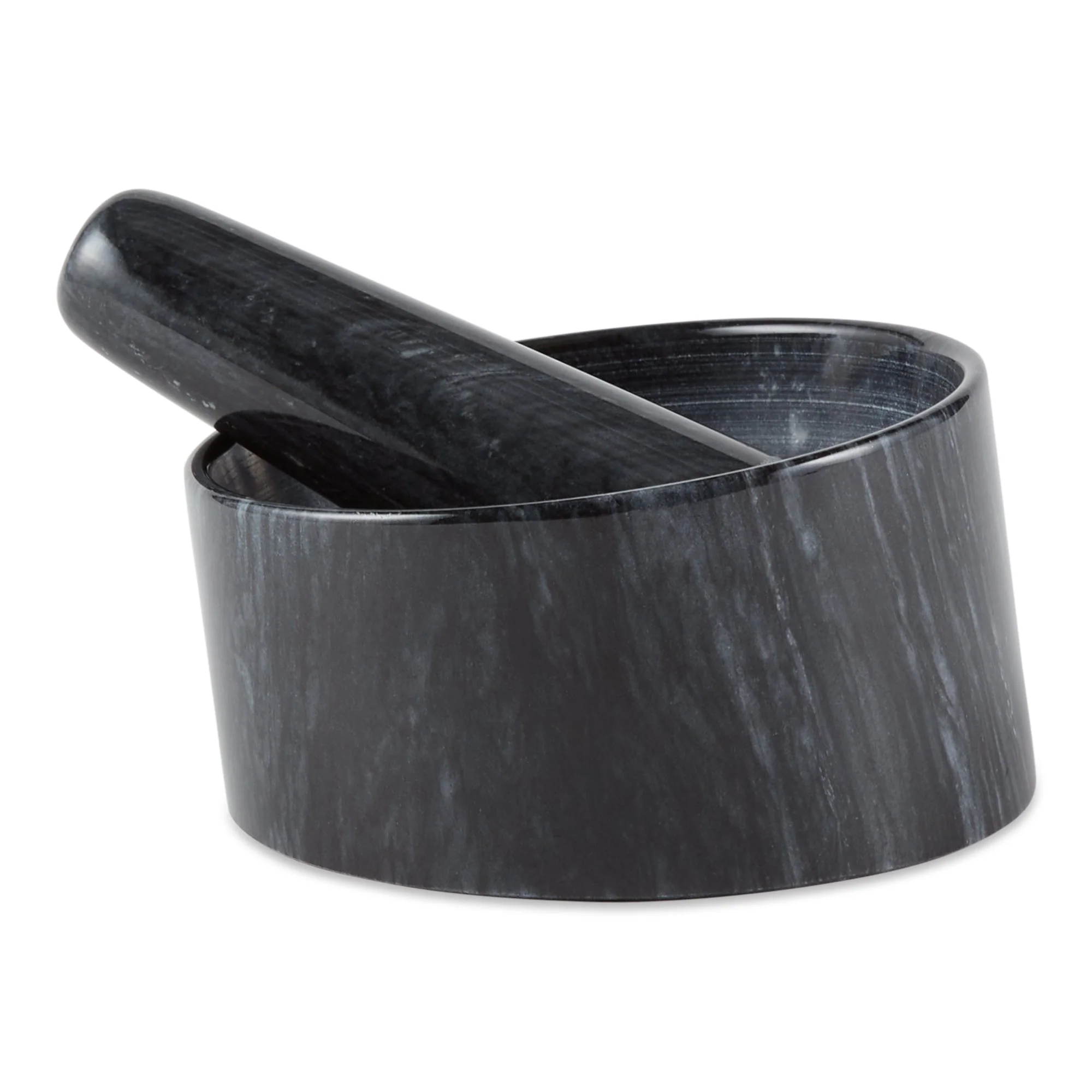 Marble Mortal & Pestle - Black