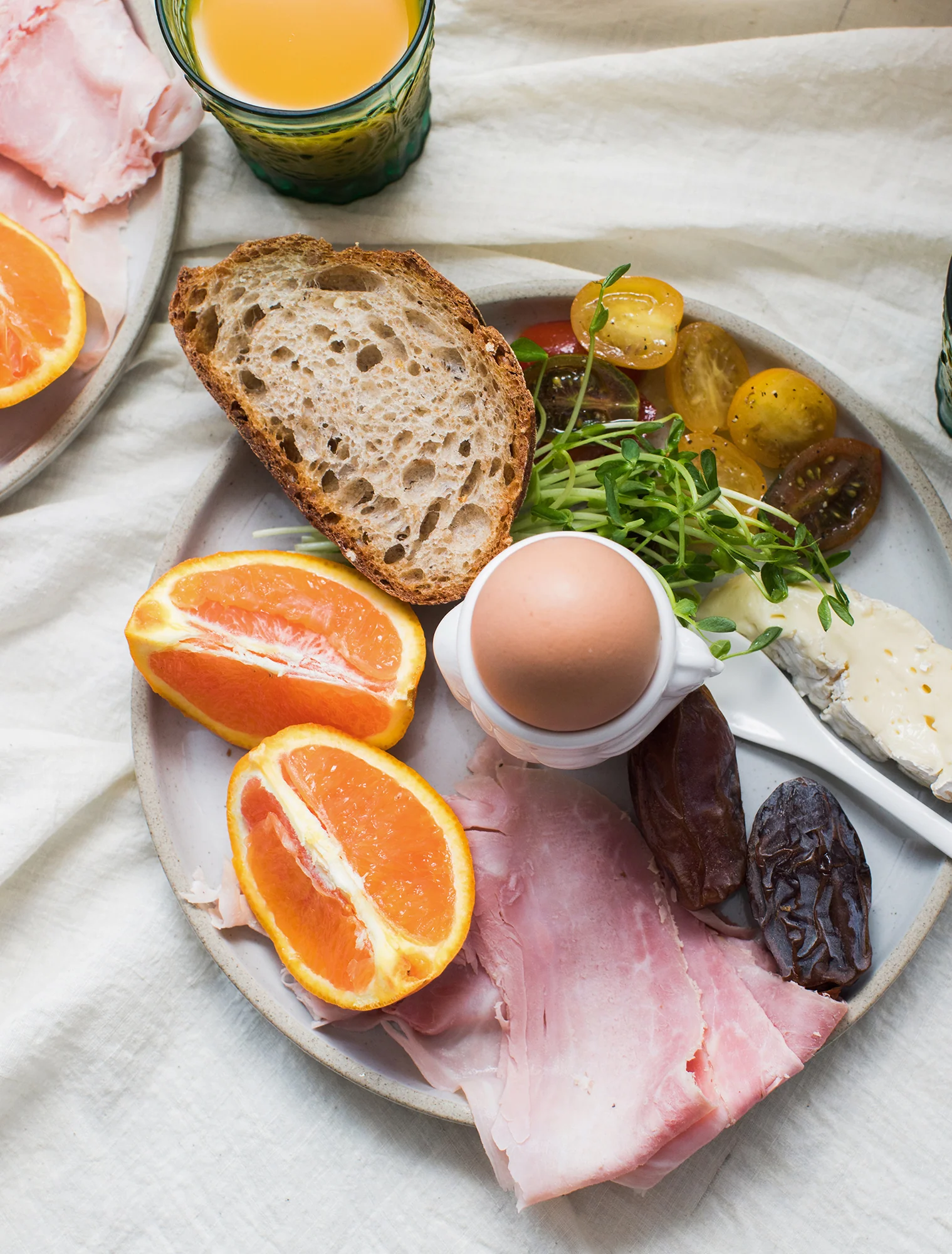 Porcelain Egg Cups  & Spoons - Set Of 8 (4C + 4Sp)