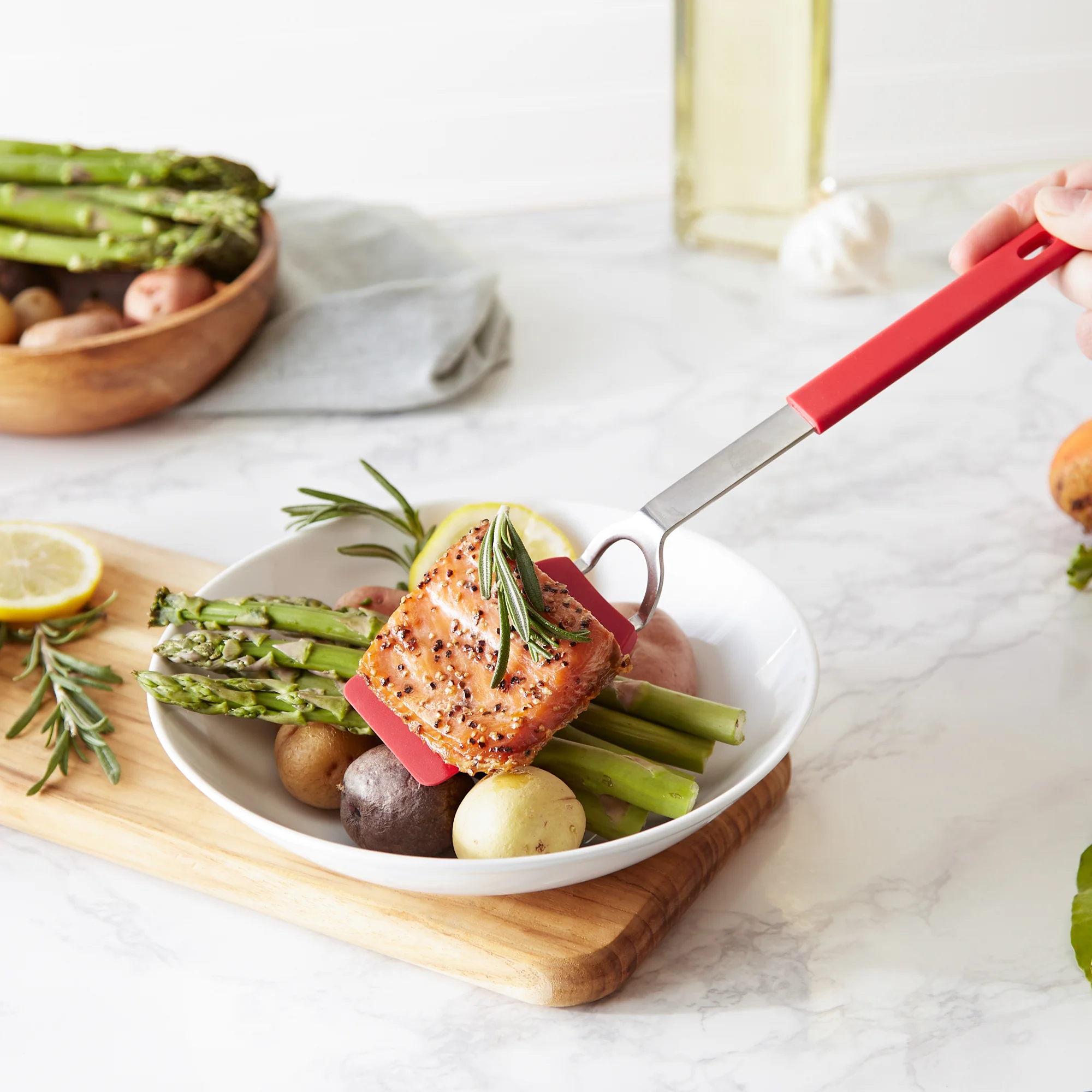 Flexible Nylon Spatula - Small - Red