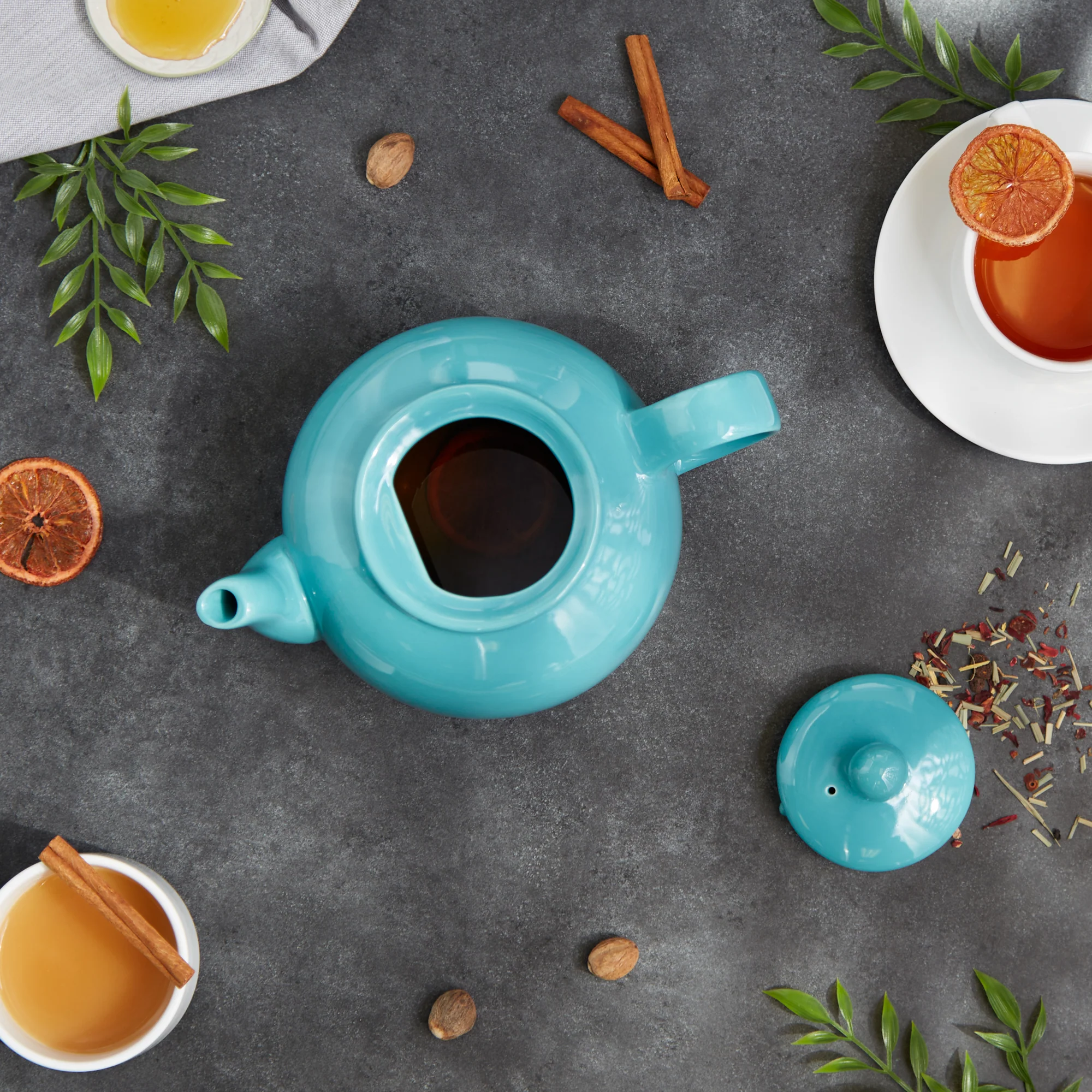Stoneware Teapot - Turquoise