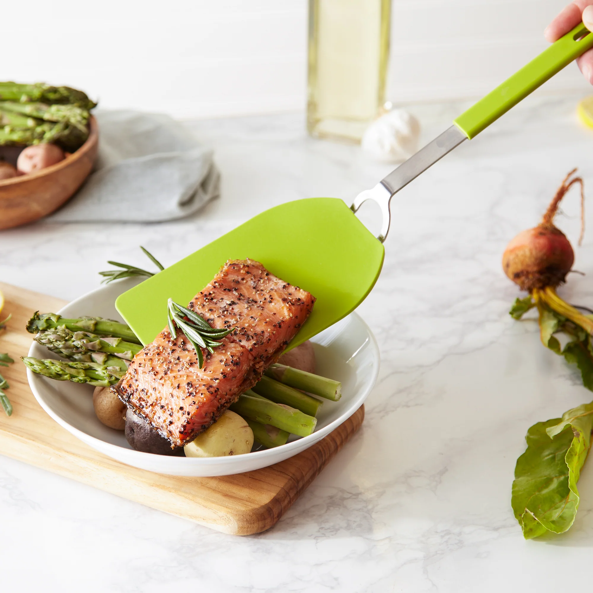 Flexible Nylon Spatula - Large - Green