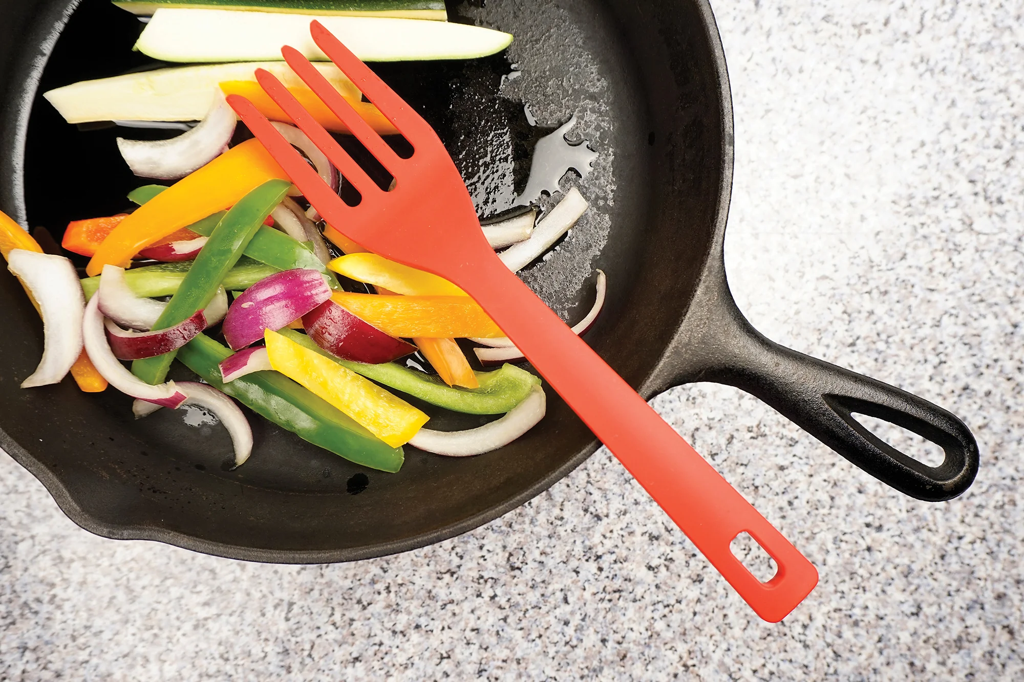 Ela's Silicone Fork - Red