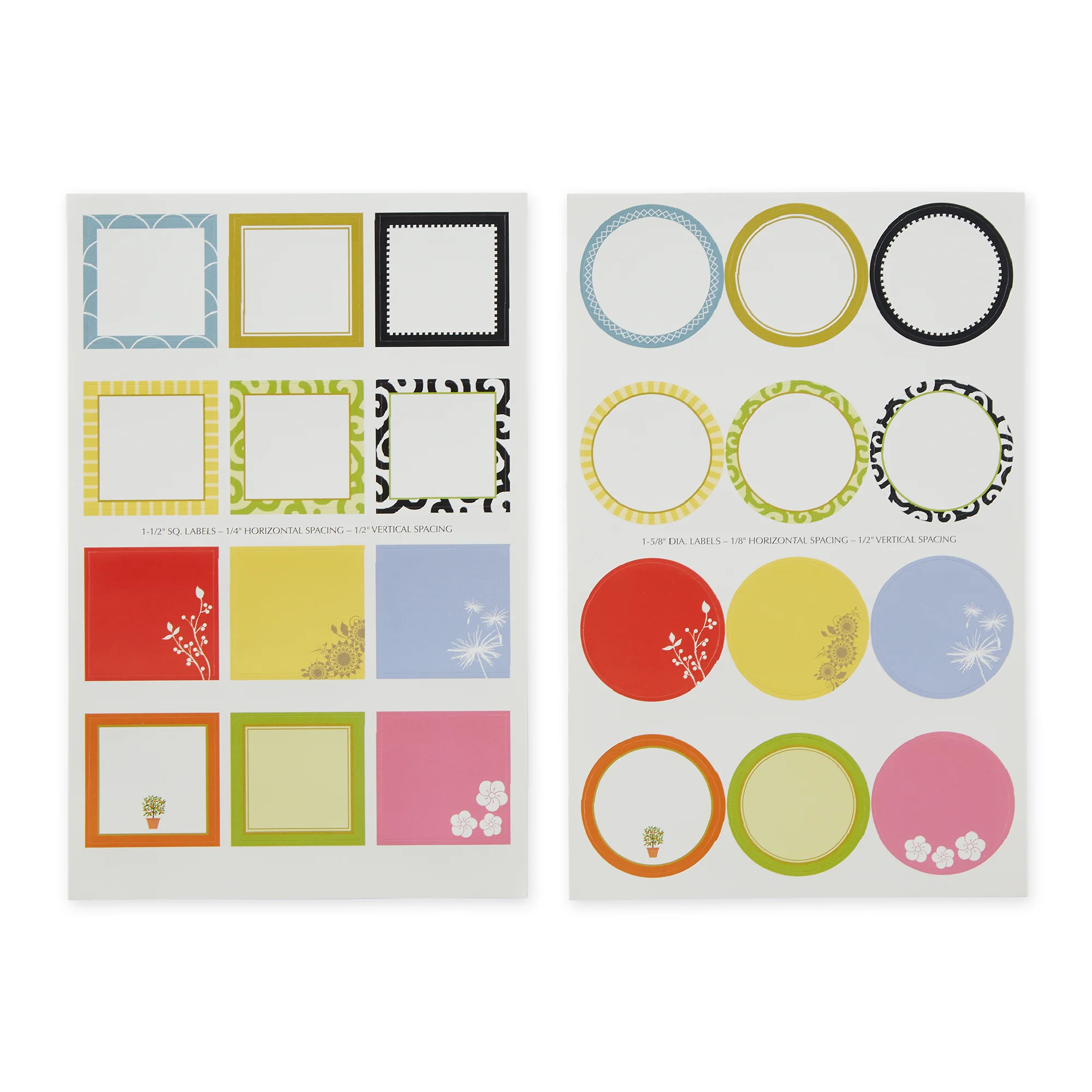 Gift Labels - Round & Square