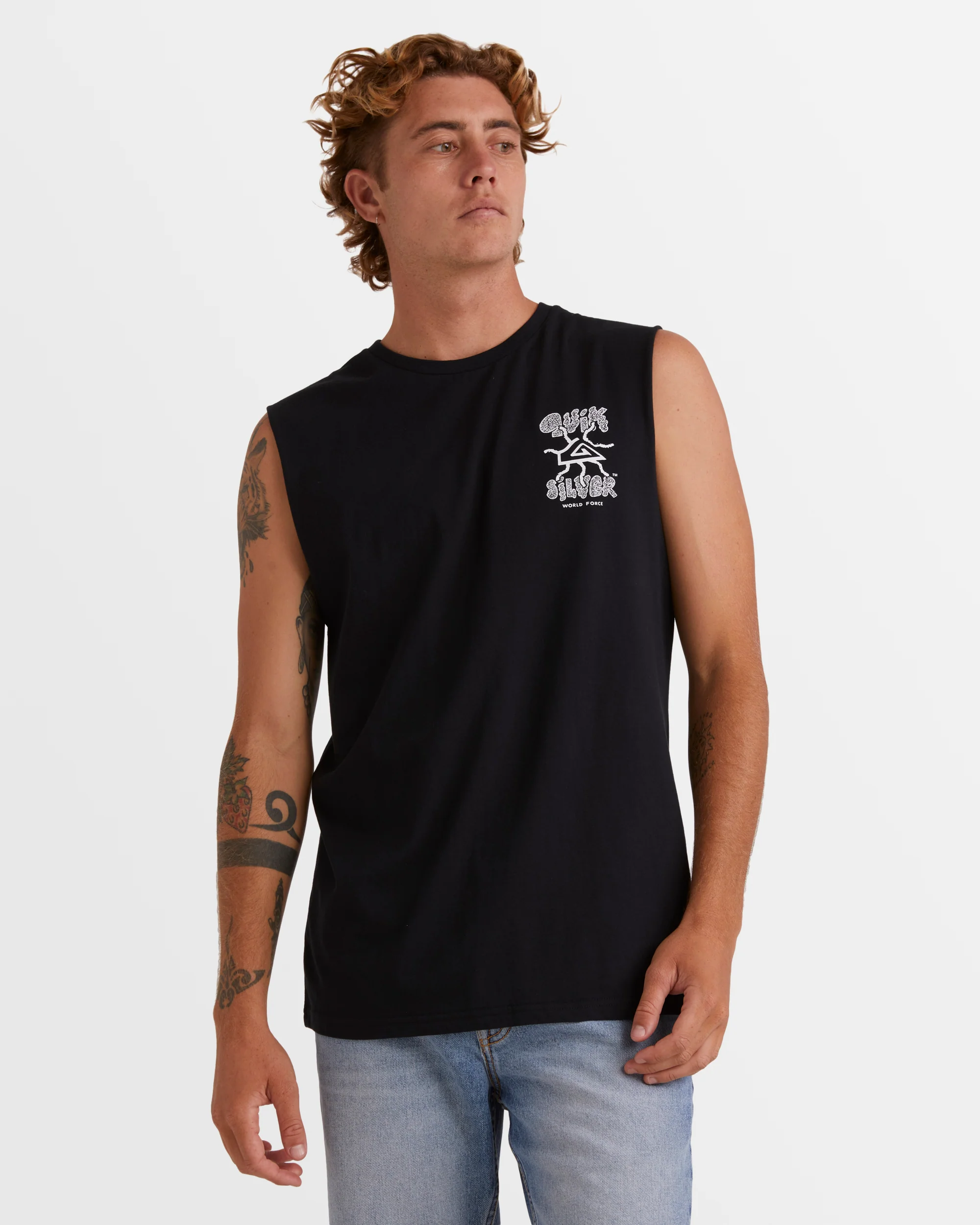 Mens Global Force Sleeveless Muscle T-Shirt