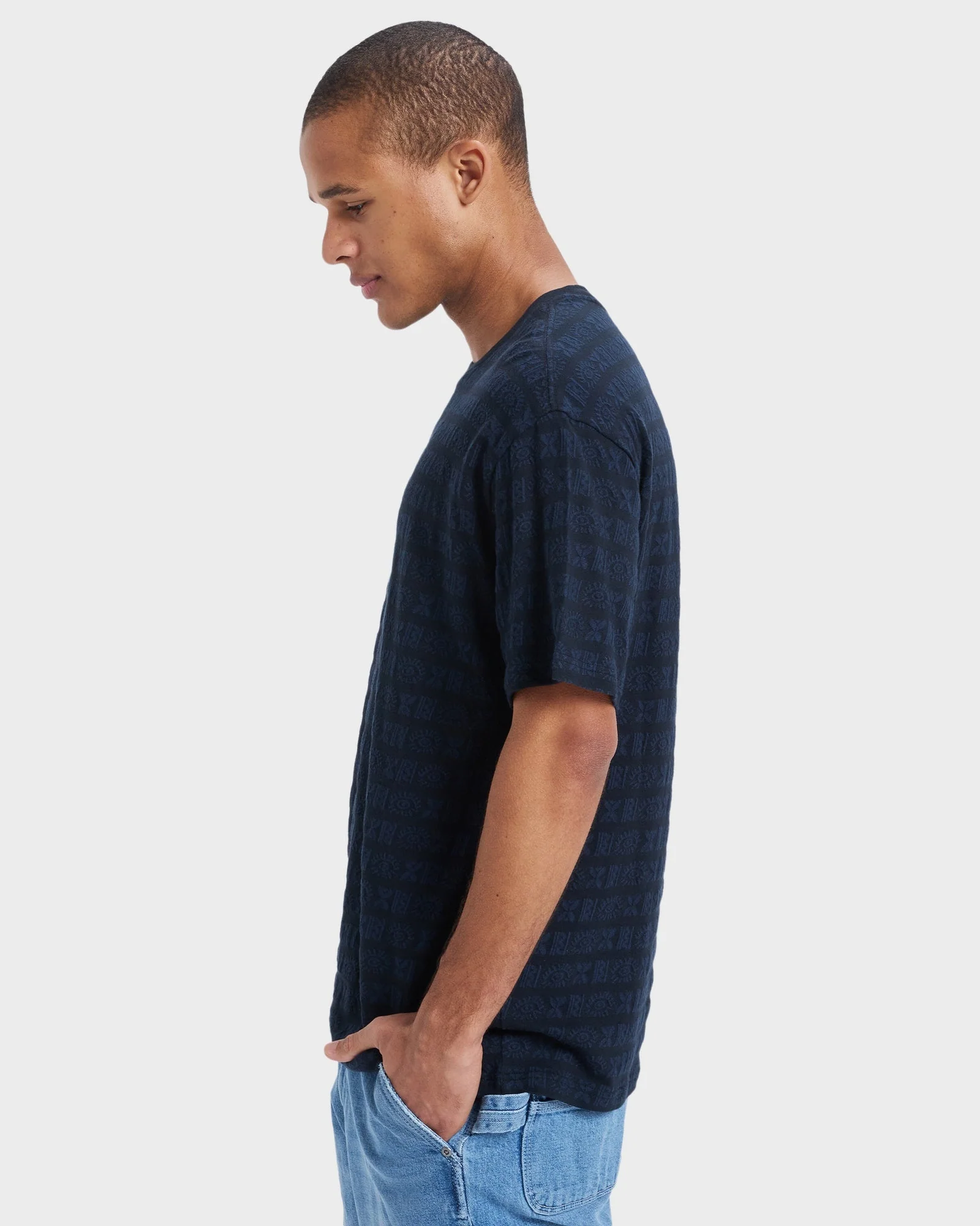 Mens Wind Jacquard T-Shirt