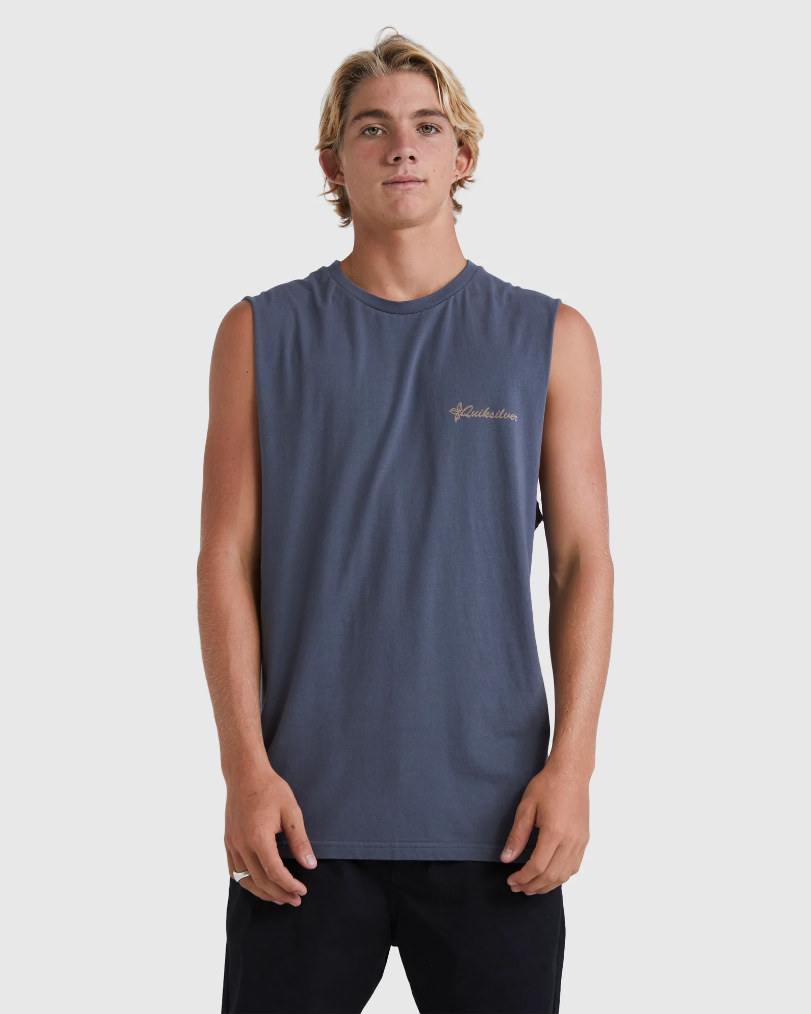 Mens Tropical Horizon Sleeveless Muscle T-Shirt