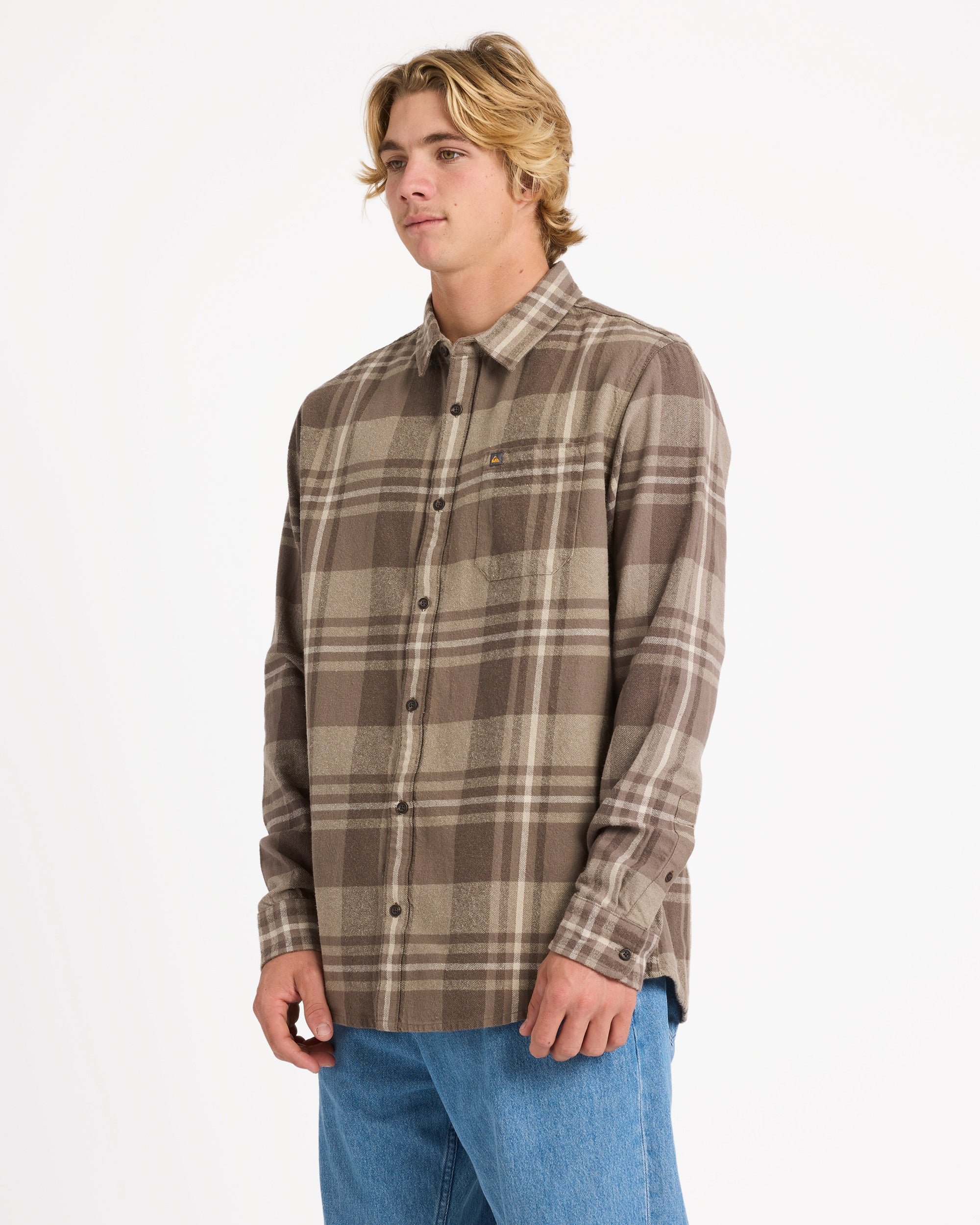 Mens Scribe Plaid Long Sleeve Shirt