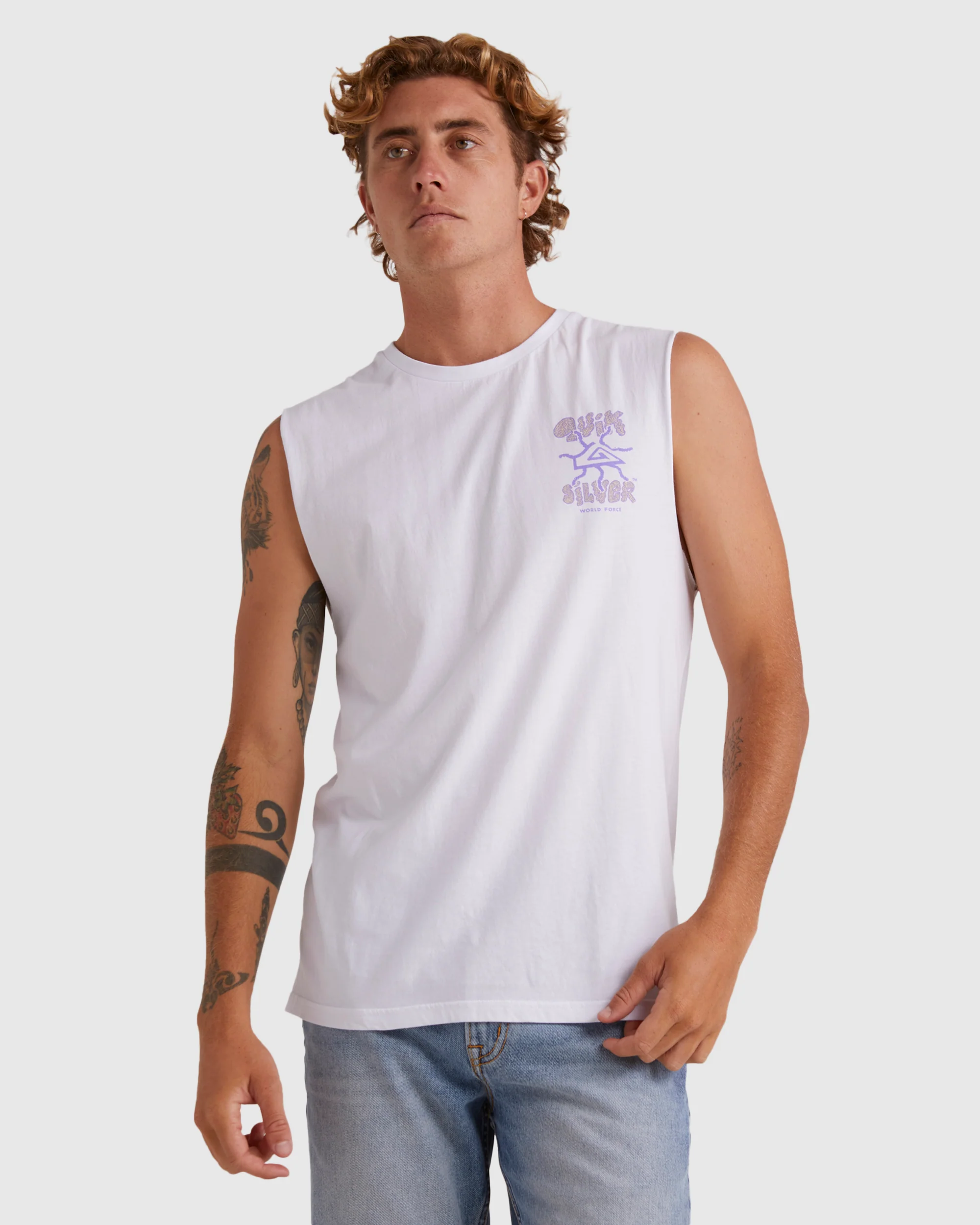 Mens Global Force Sleeveless Muscle T-Shirt