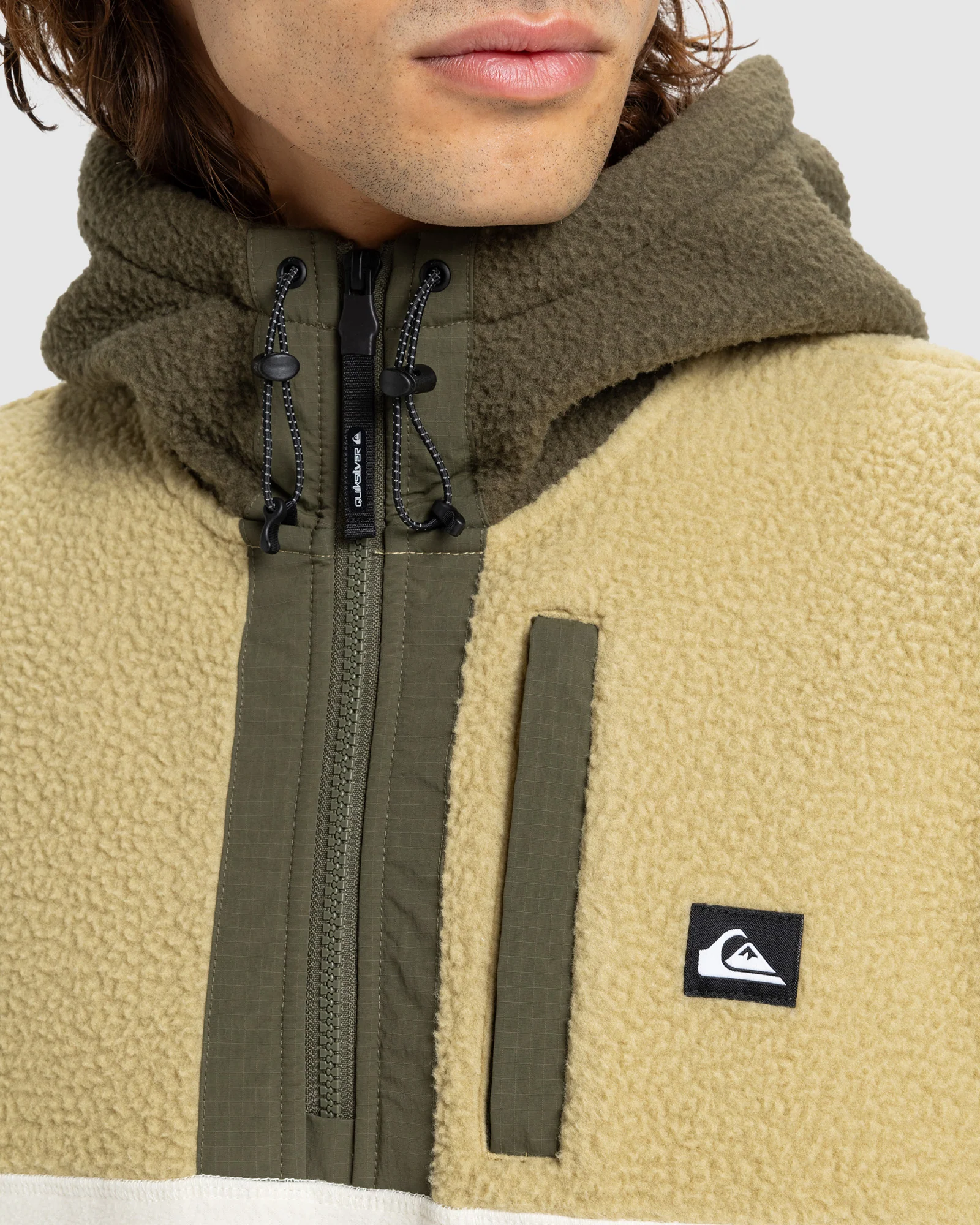 Mens Ocean View Mix Up Fleece Hoodie