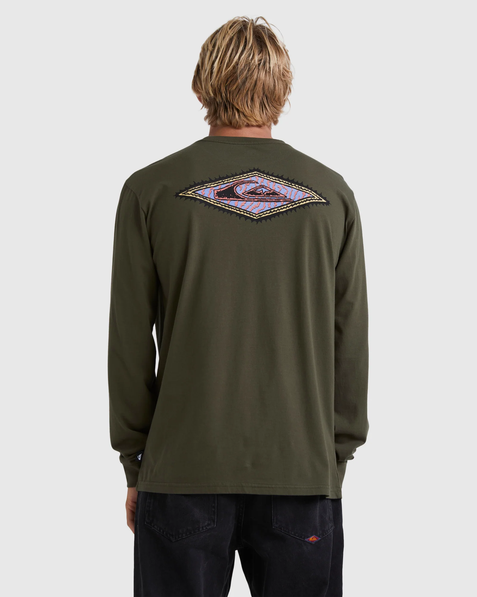 Mens Diamond Long Sleeve T-Shirt