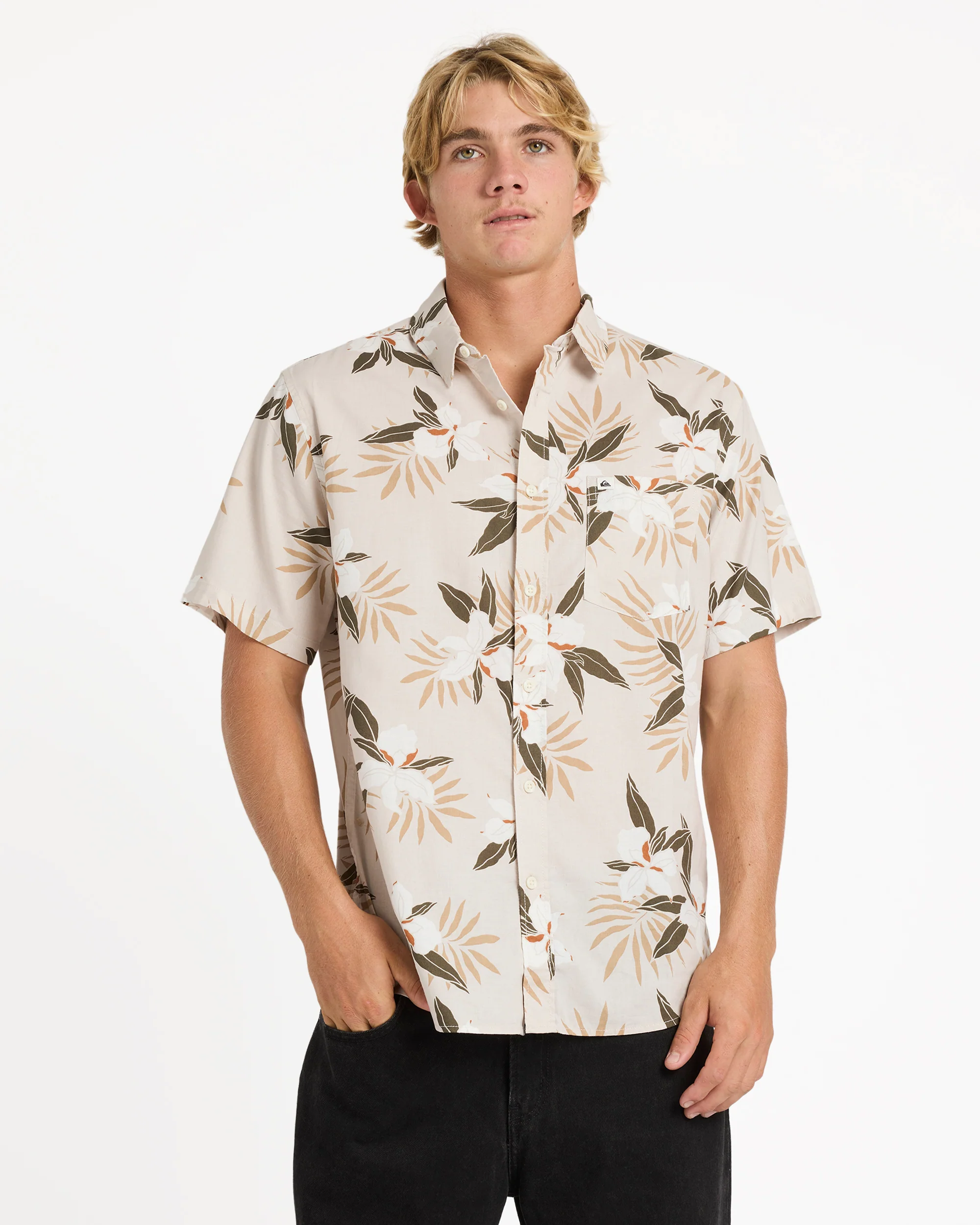 Mens Apero Classic Floral Short Sleeve Shirt