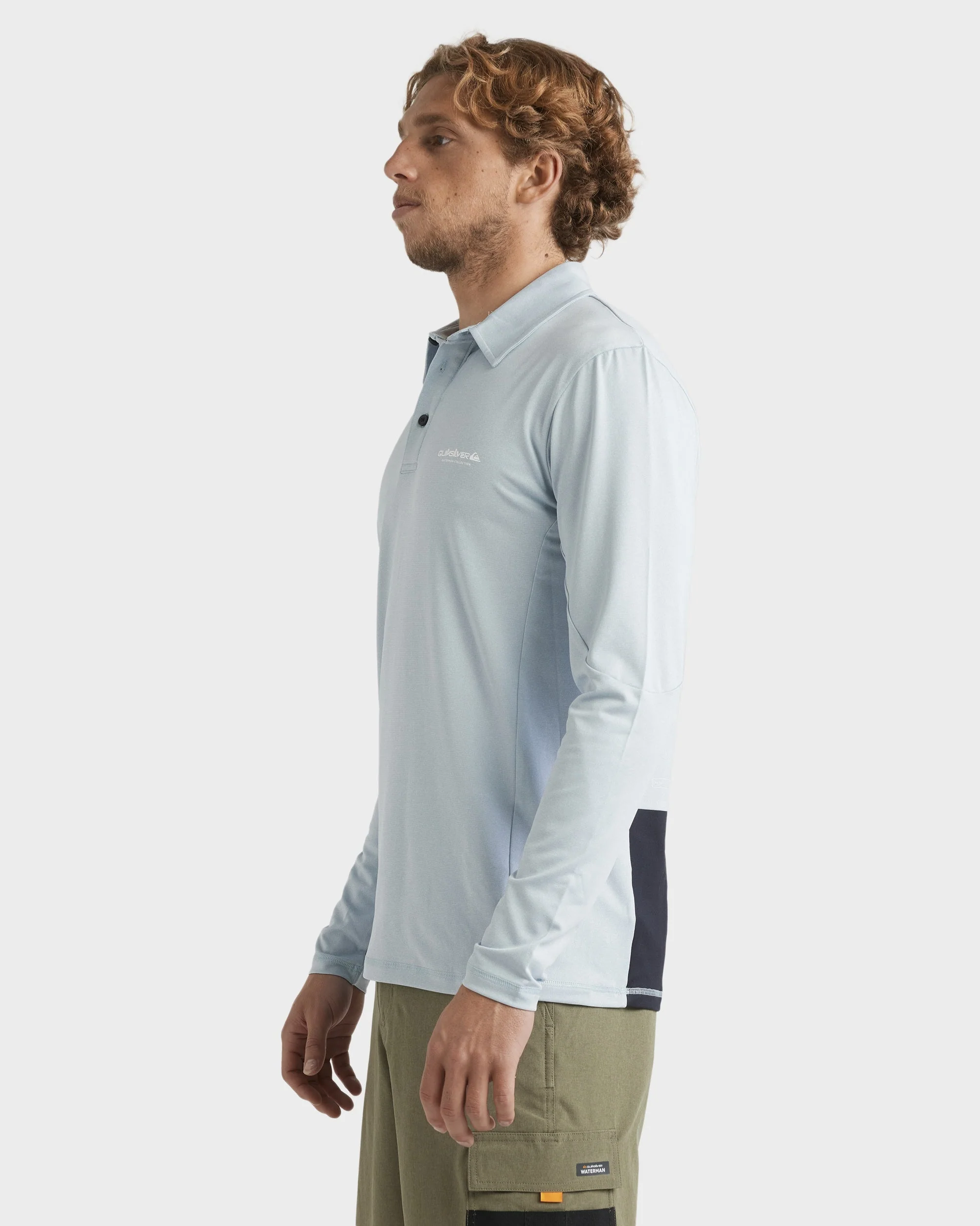 Mens Baitball Polo Long Sleeve Surf Shirt