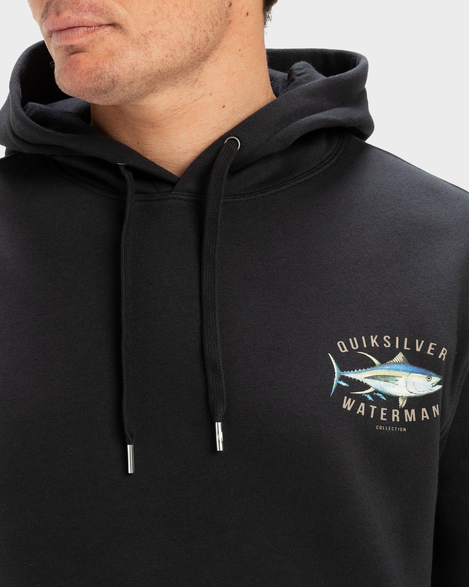 Mens Yellow Fins Pullover Hoodie