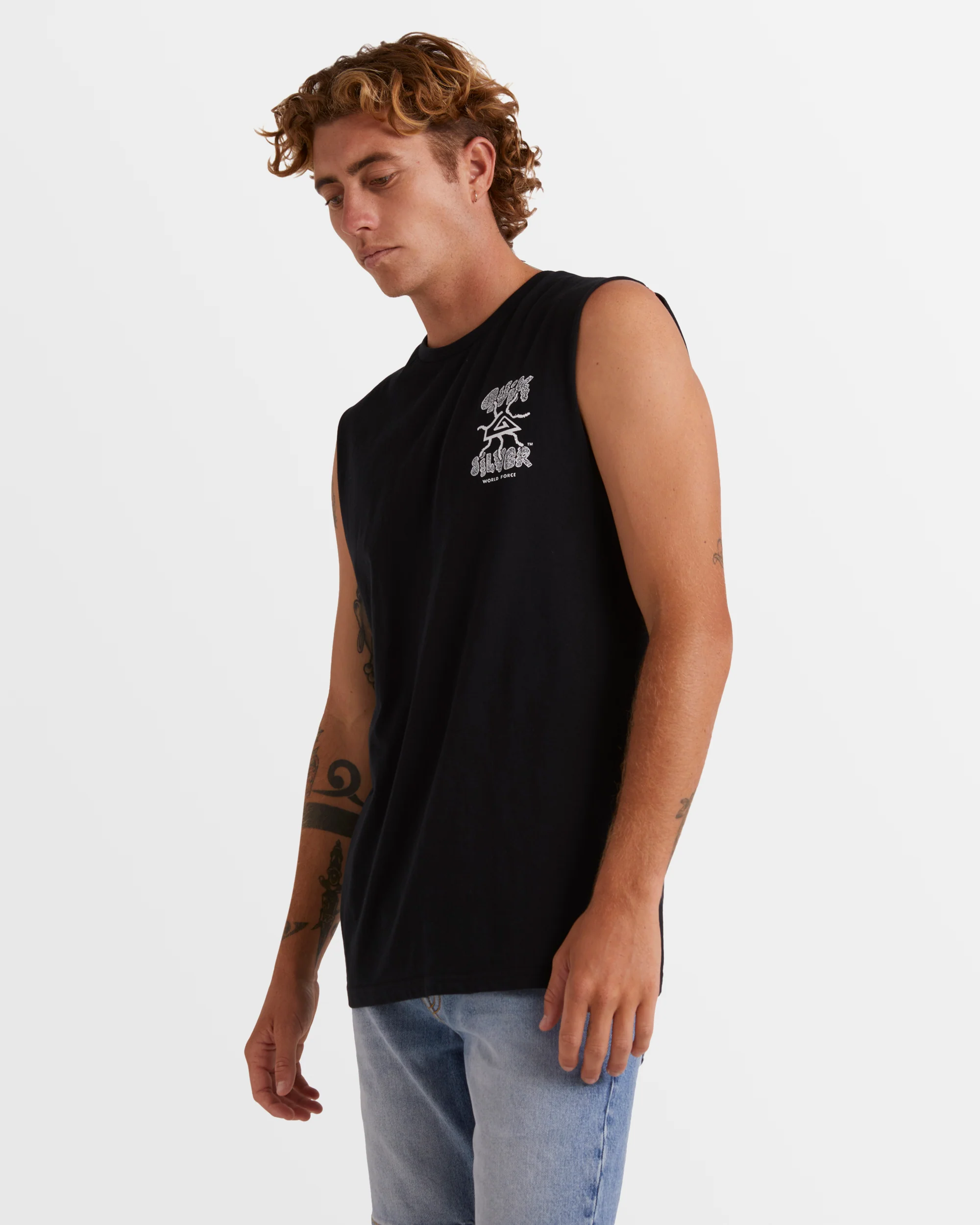 Mens Global Force Sleeveless Muscle T-Shirt