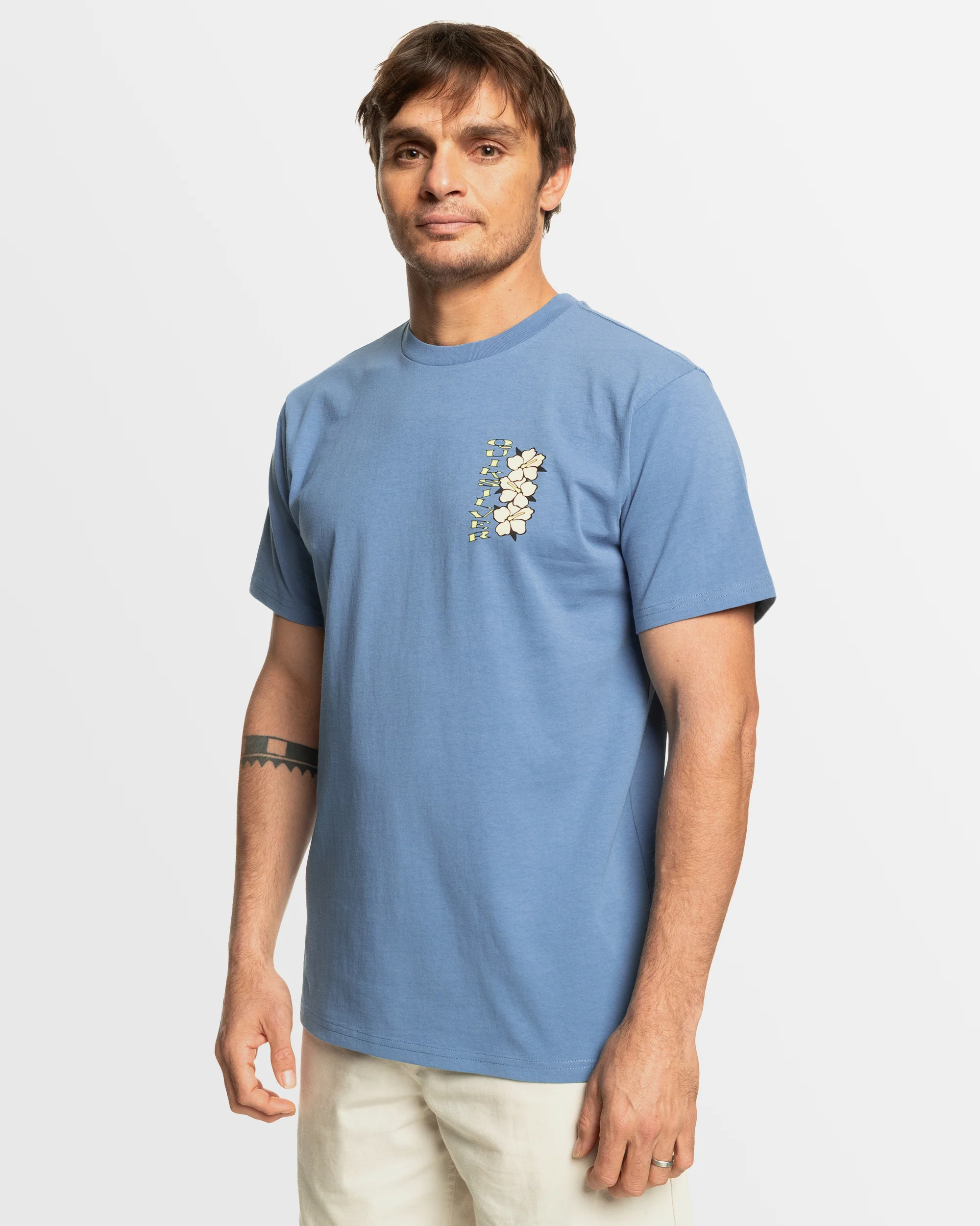 Mens Hibiscus Stack T-Shirt