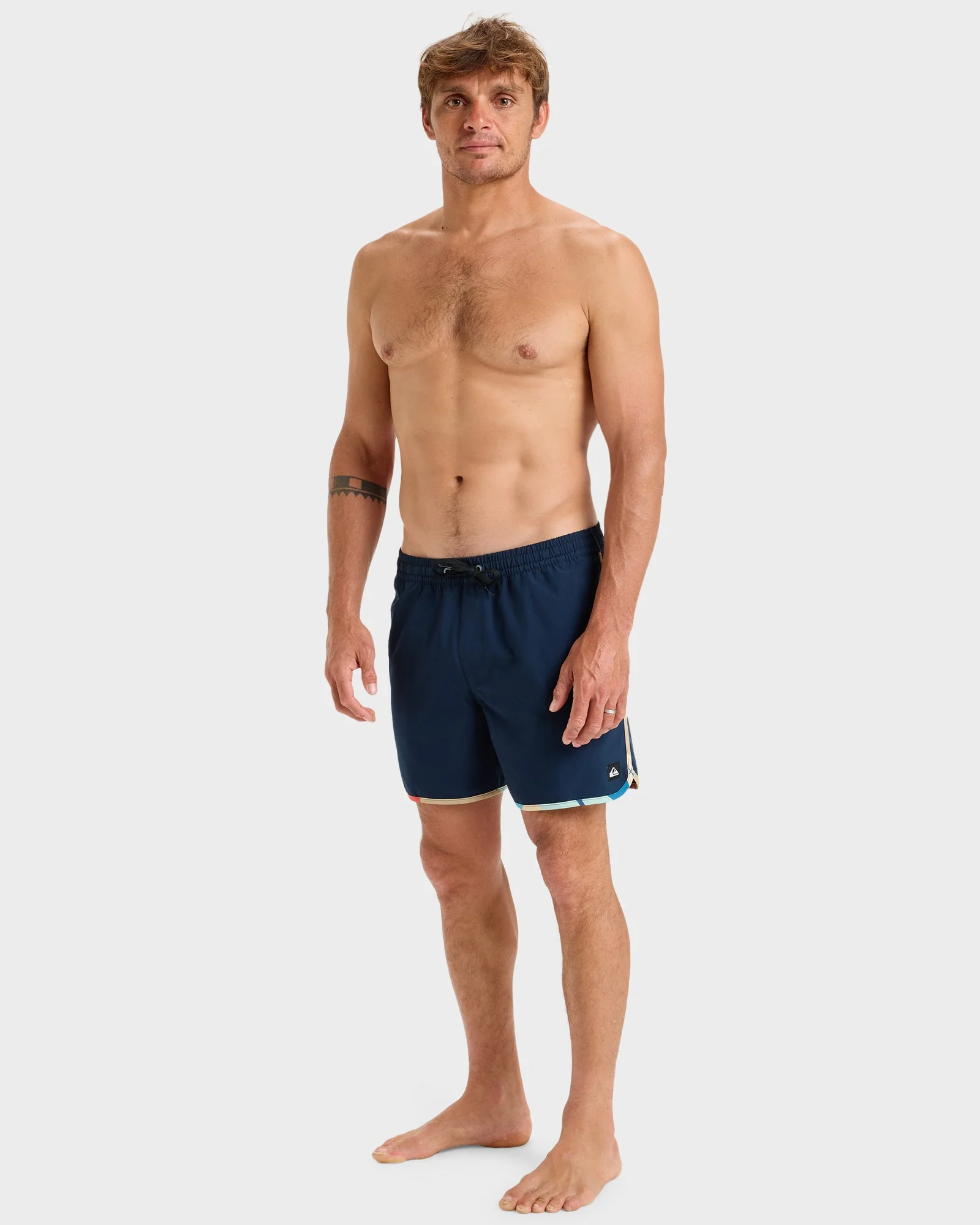 Mens Surfslik Scallop 16 Swim Shorts