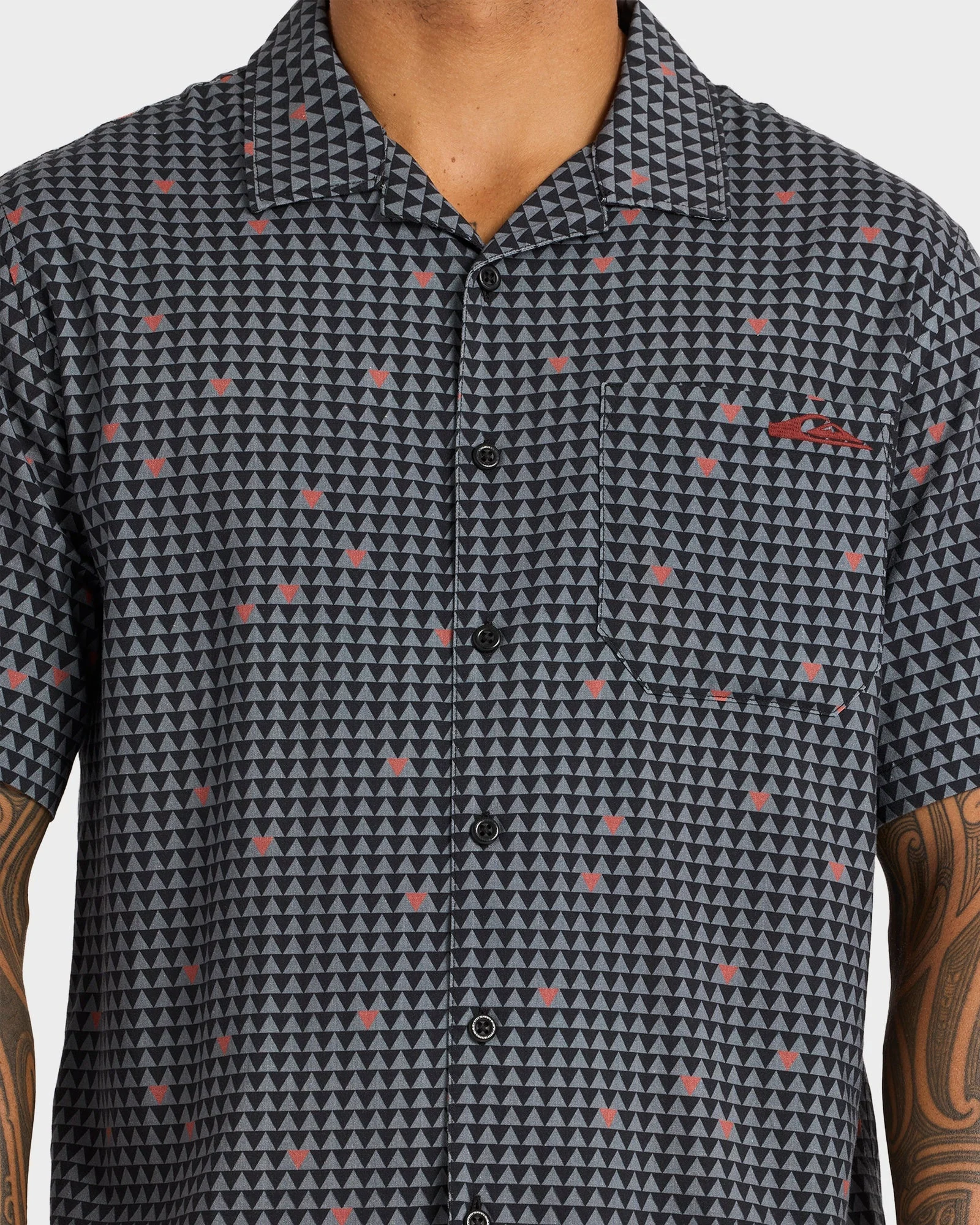 Mens Kehu Woven Short Sleeve Shirt