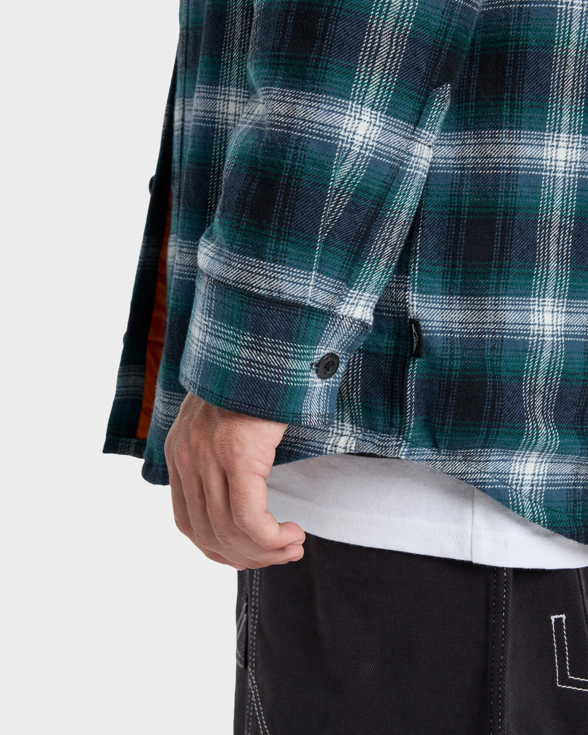 Mens Shadow Check Long Sleeve Shirt